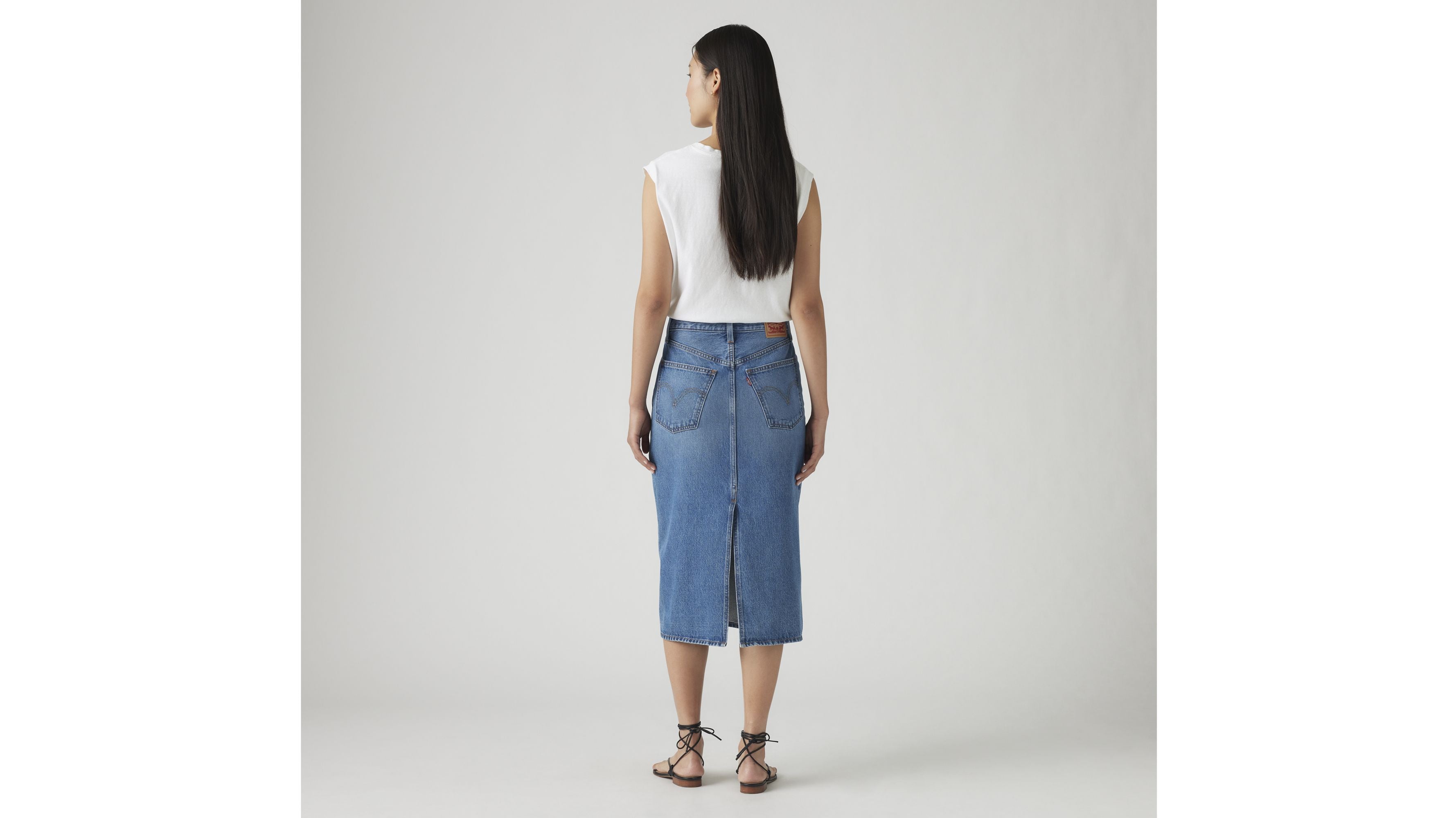 HR Back Slit Skirt