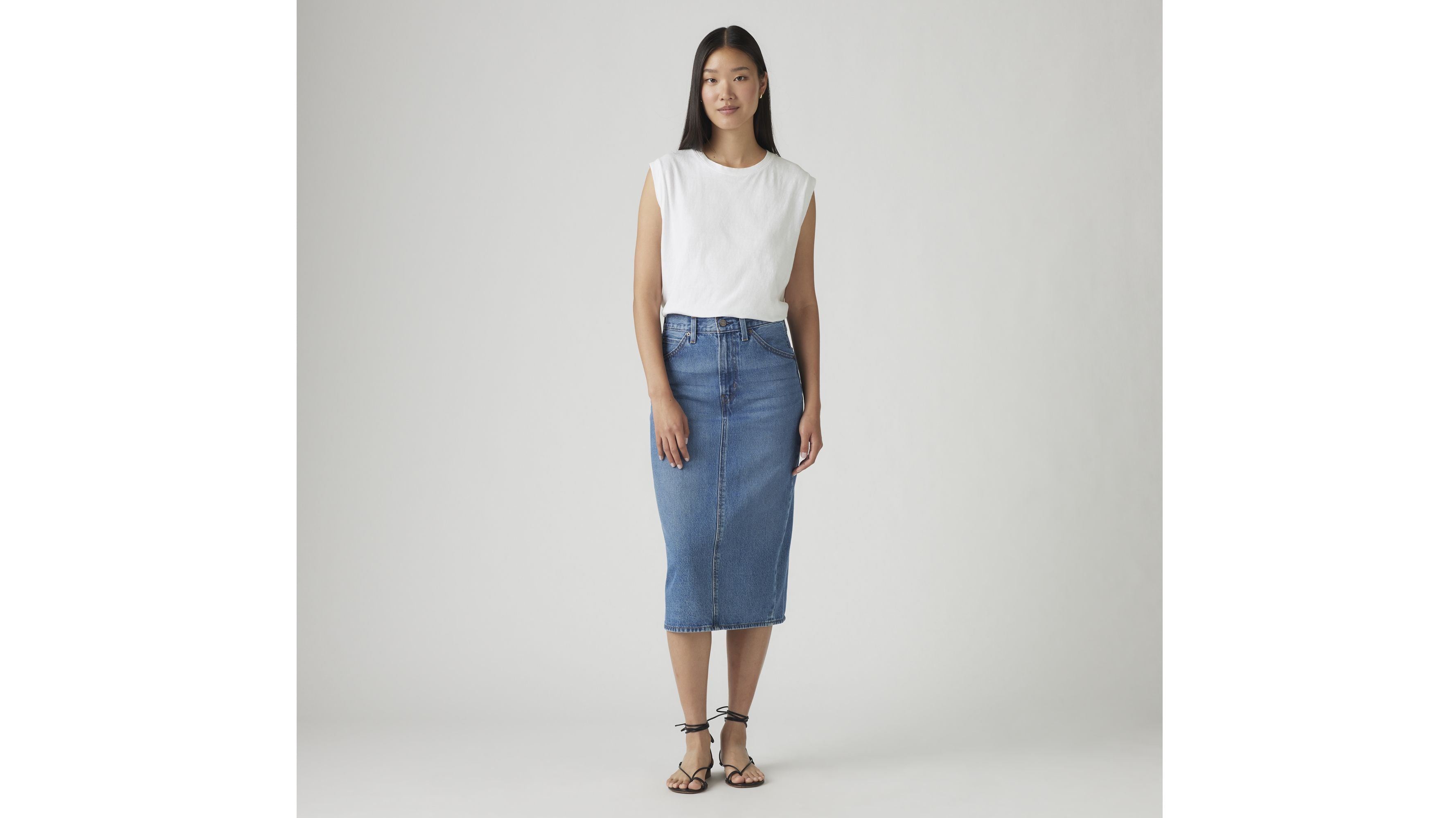 HR Back Slit Skirt
