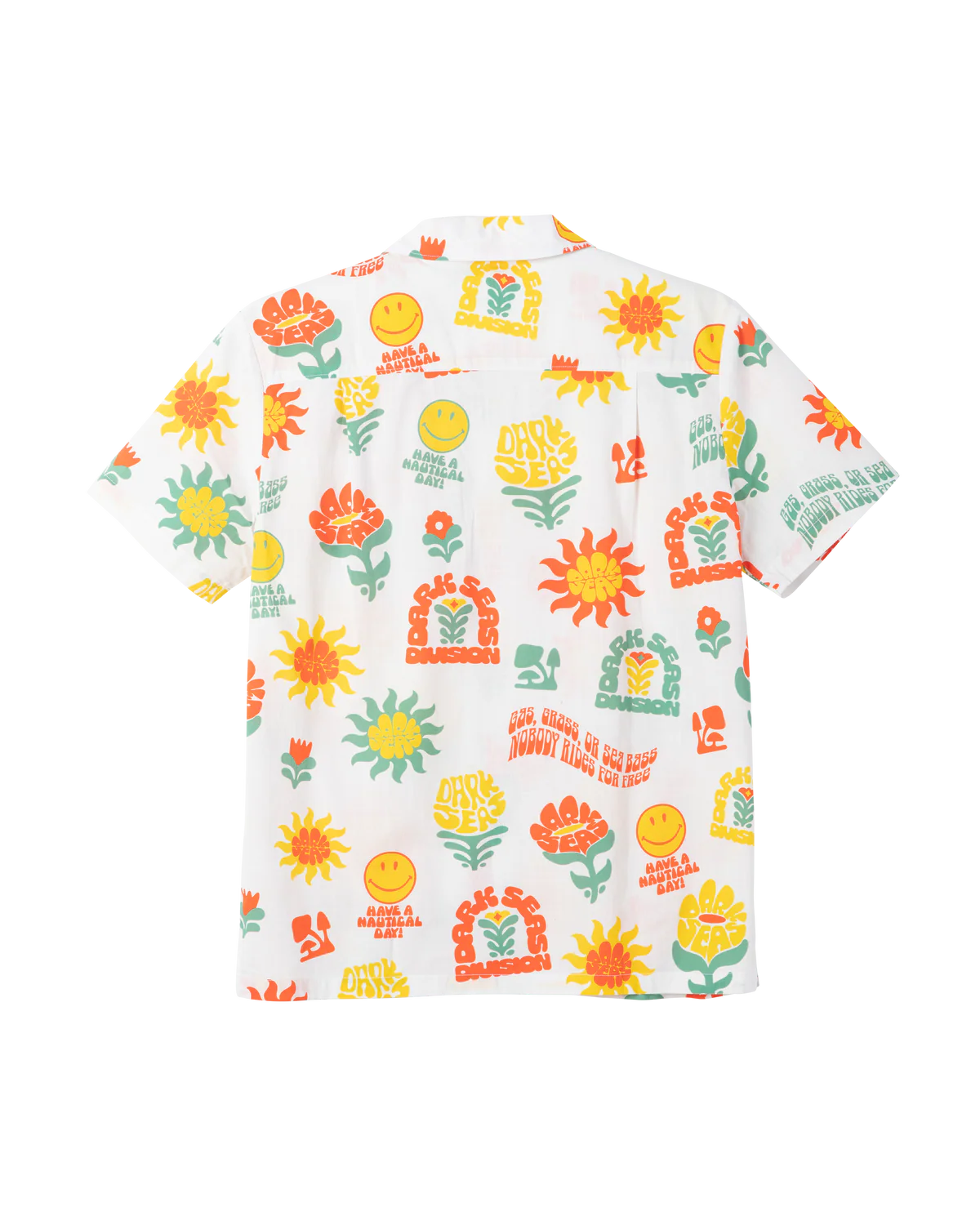 Camisa Mar Vista Dark Seas - Vista trasera Off White