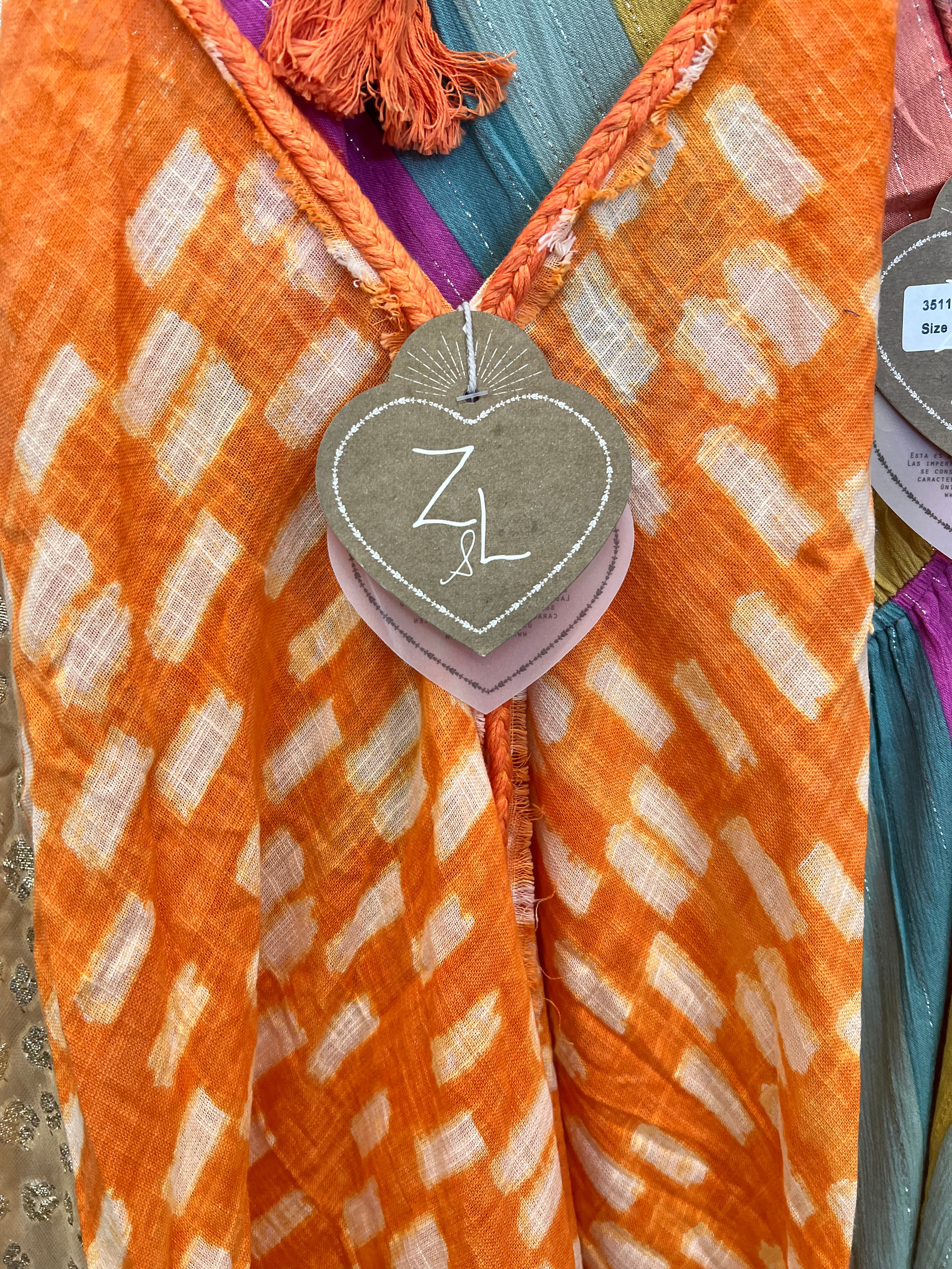 Sweet Orange Maxi Dress