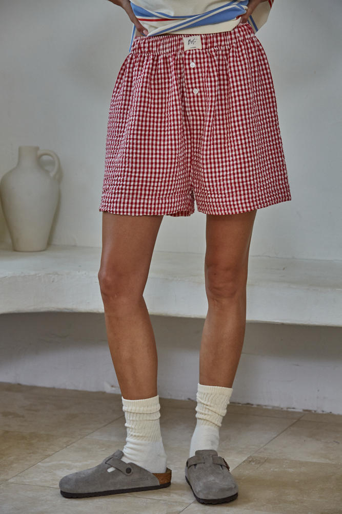 Michel Gingham Shorts