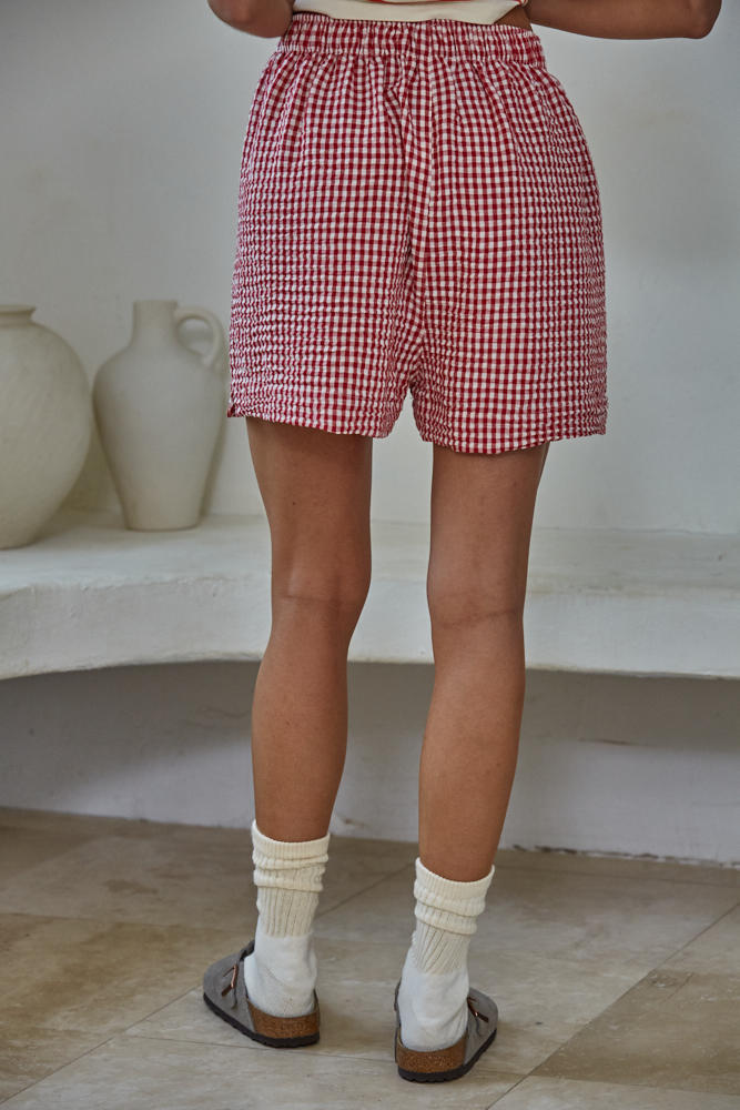 Michel Gingham Shorts