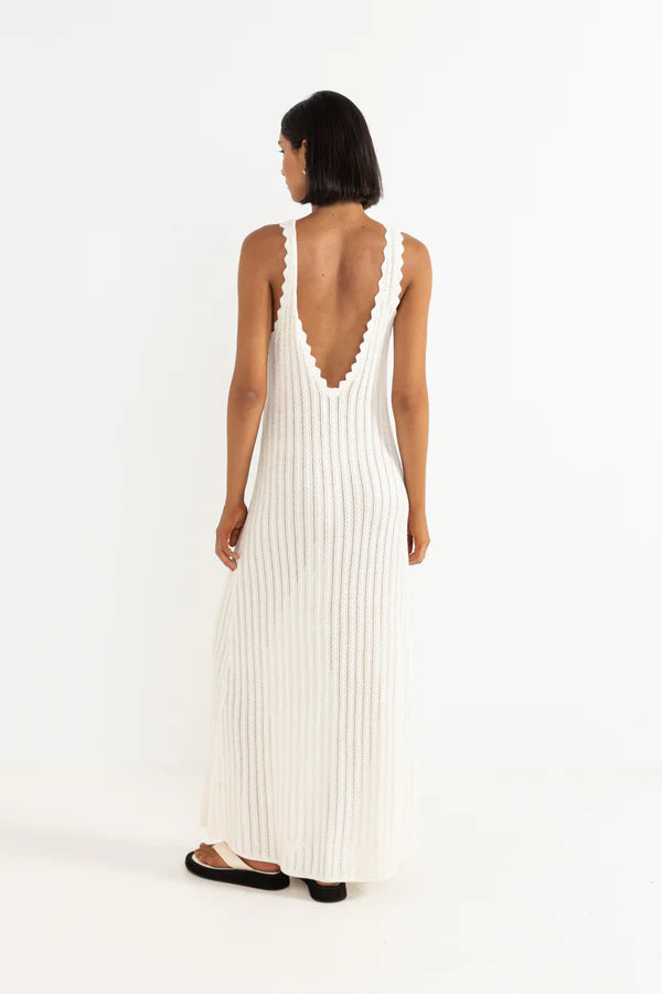Scallop Knit Maxi Dress