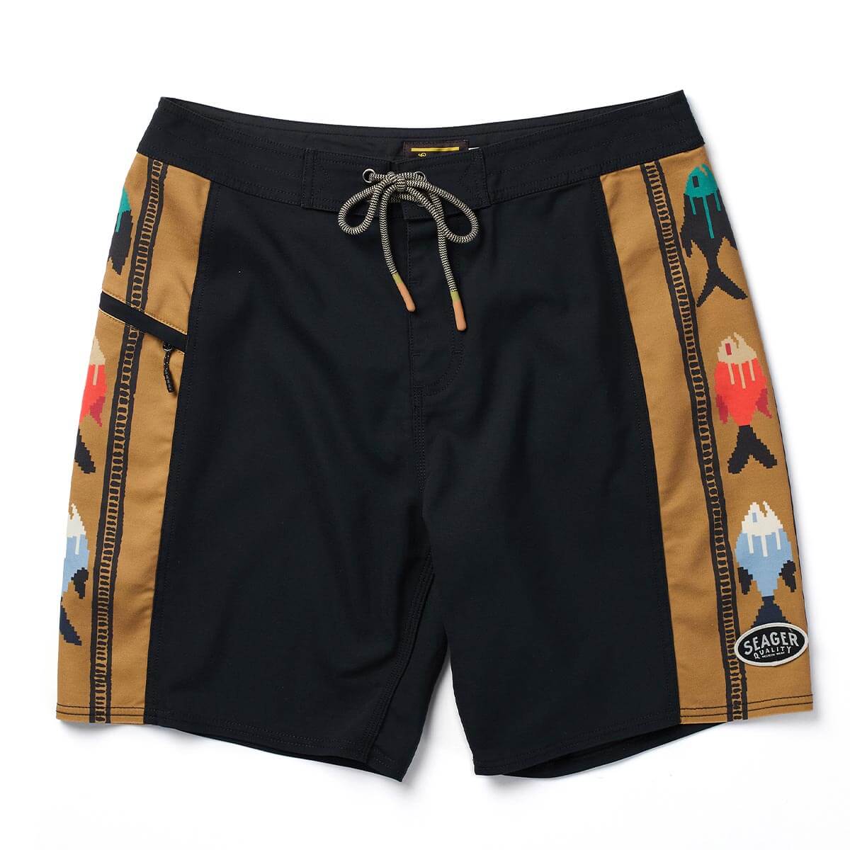 Capo Panel Boardshort Upstream Black - Seager