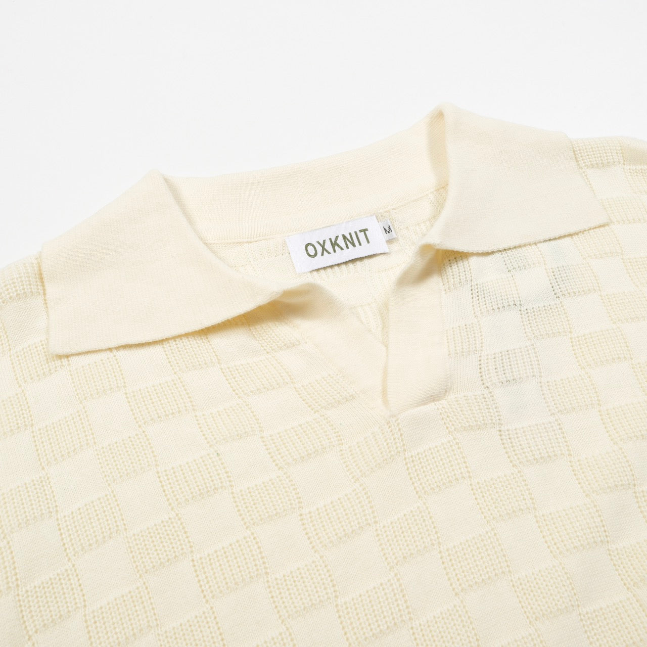Retro Texture V-Neck Polo