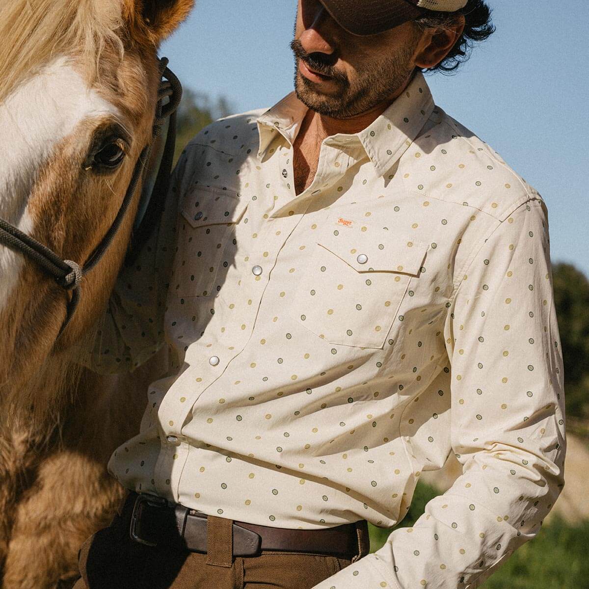 El Ranchero LS UV Shirt Peyote Button - Seager