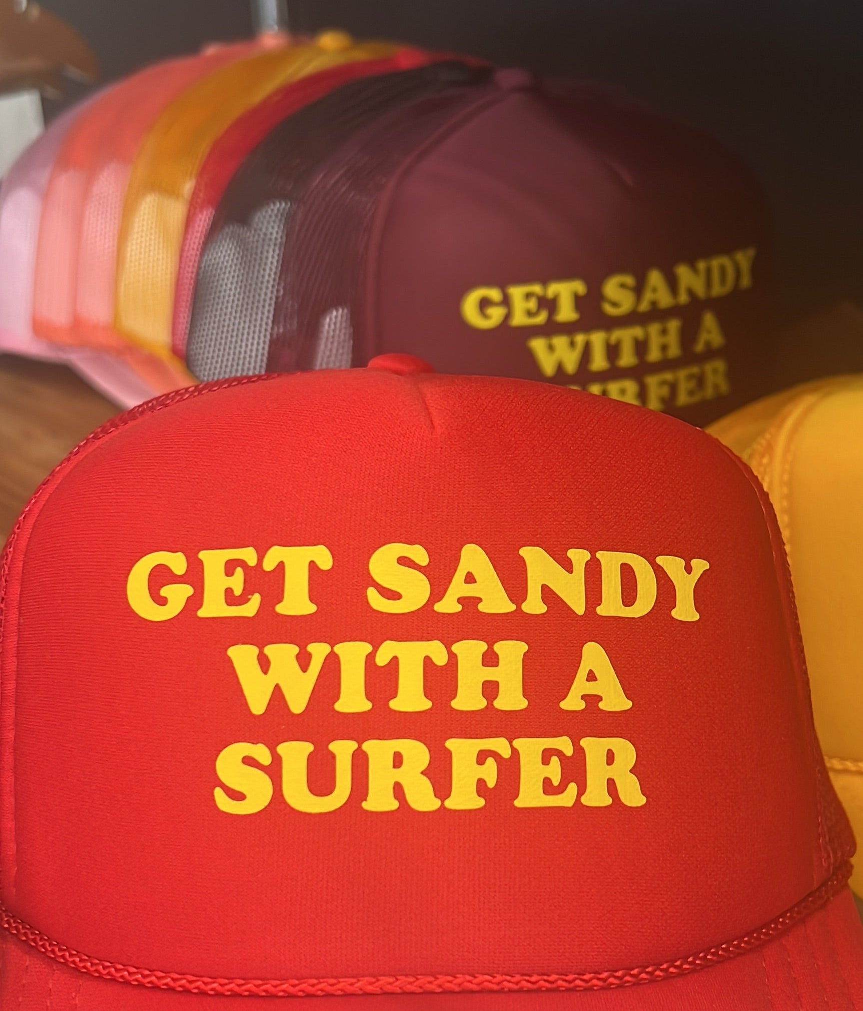 Get Sandy Trucker Hat