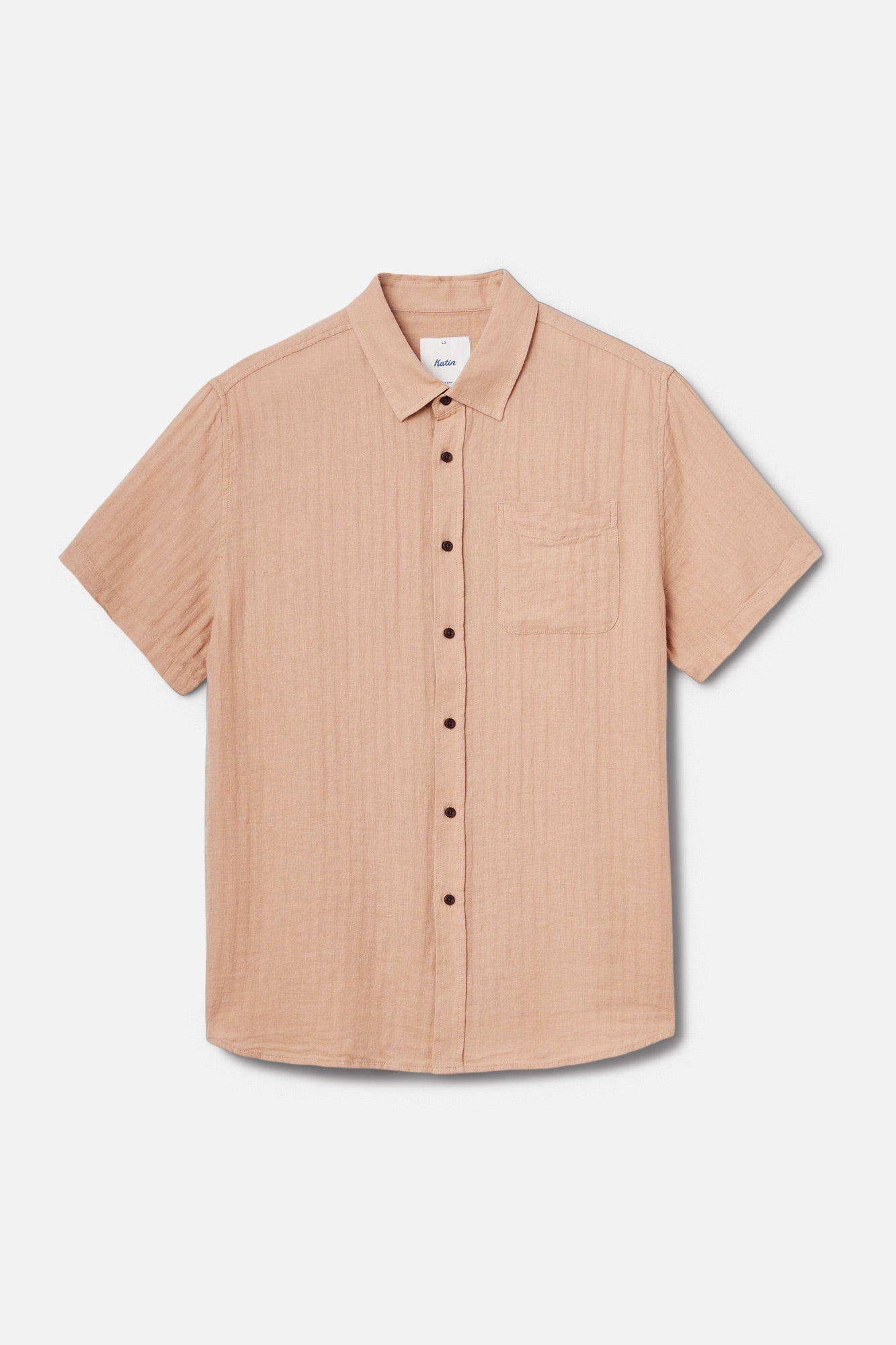 Alan Solid SS Shirt Brush - Flat Lay