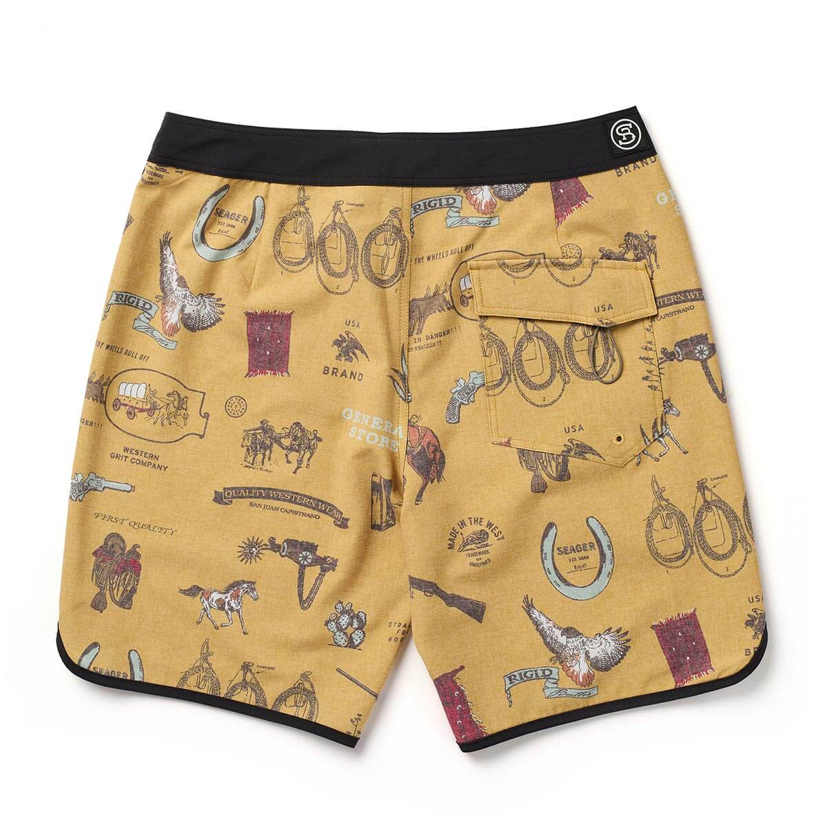 Microdose Scallop Boardshort Bronze - Seager