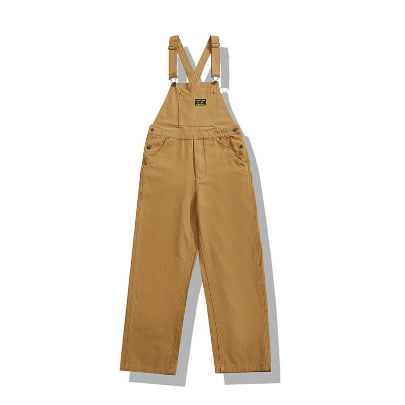 Retro Casual Suspender Jumpsuit