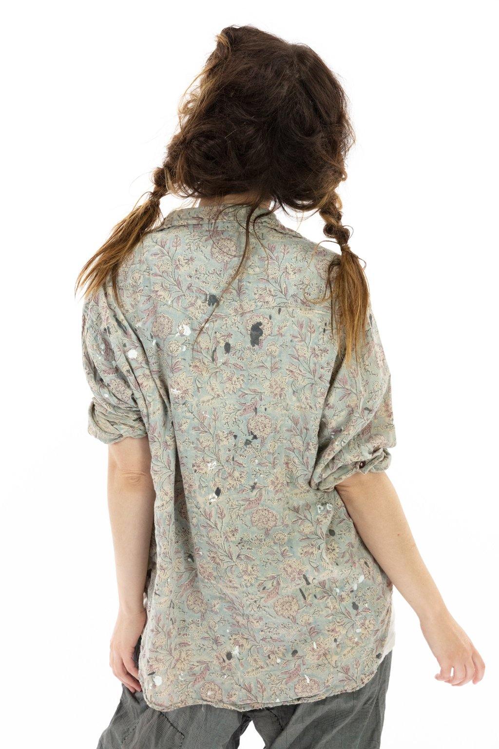Block Print Kelly Western Shirt