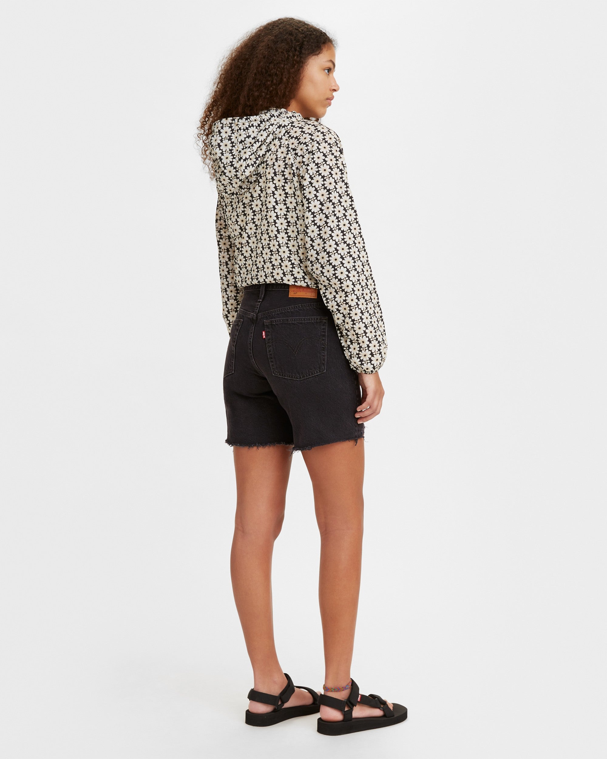 501® Mid Thigh Short Lunar Black - Levi's - Vista trasera