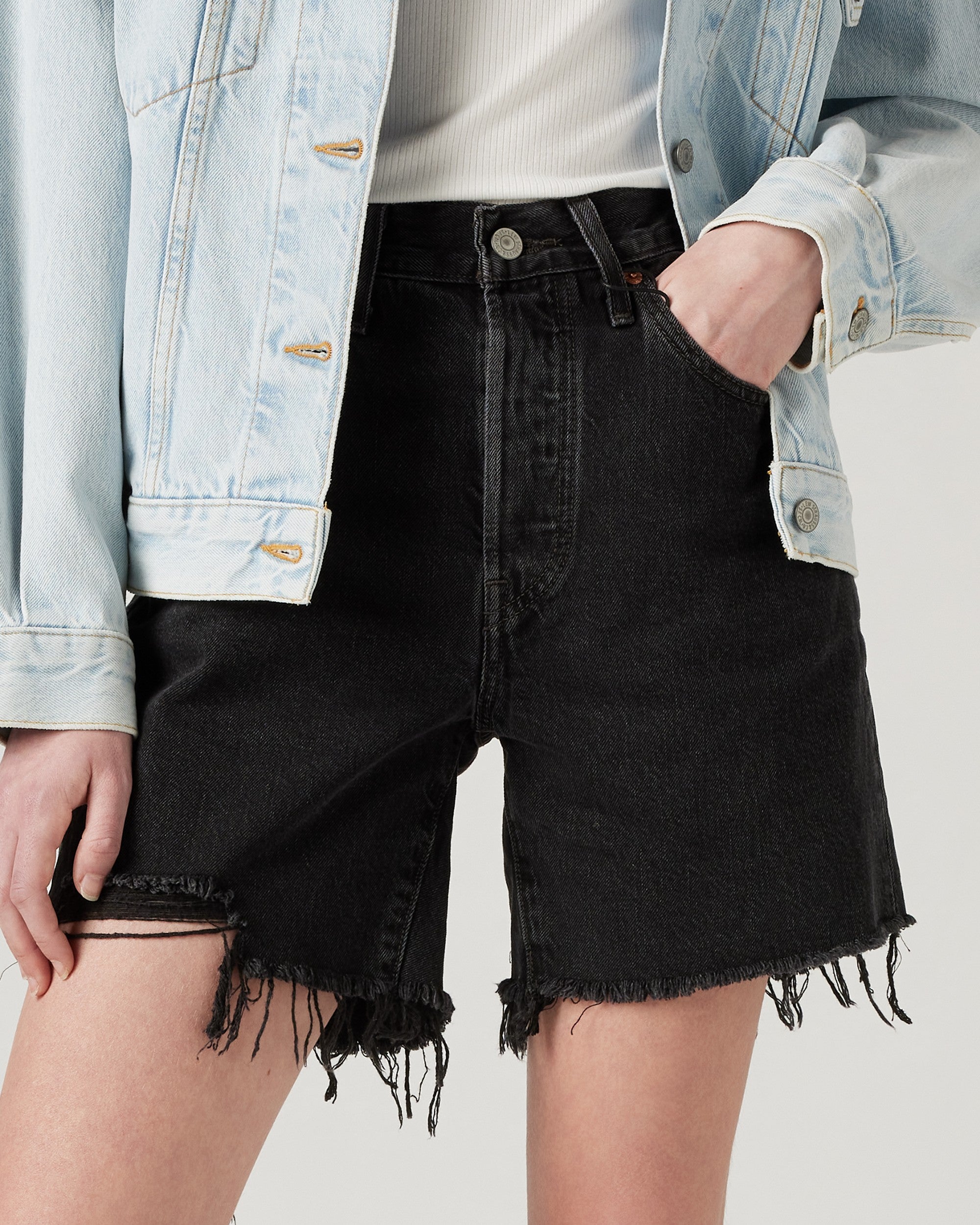501® Mid Thigh Short Lunar Black - Levi's - Detalle