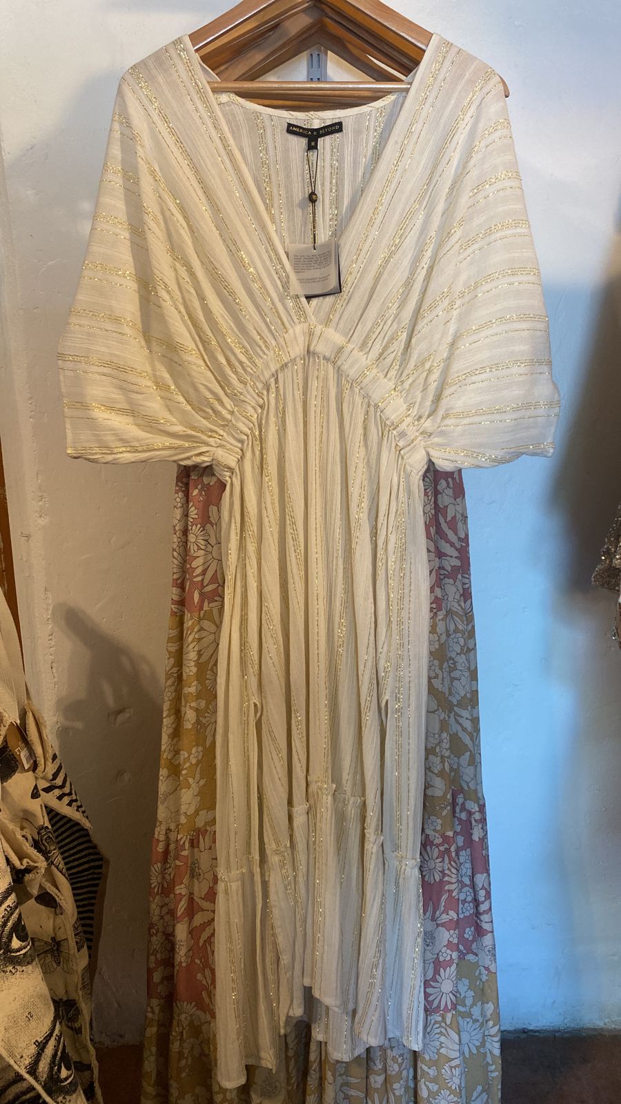 Golden Stripe Maxi Dress