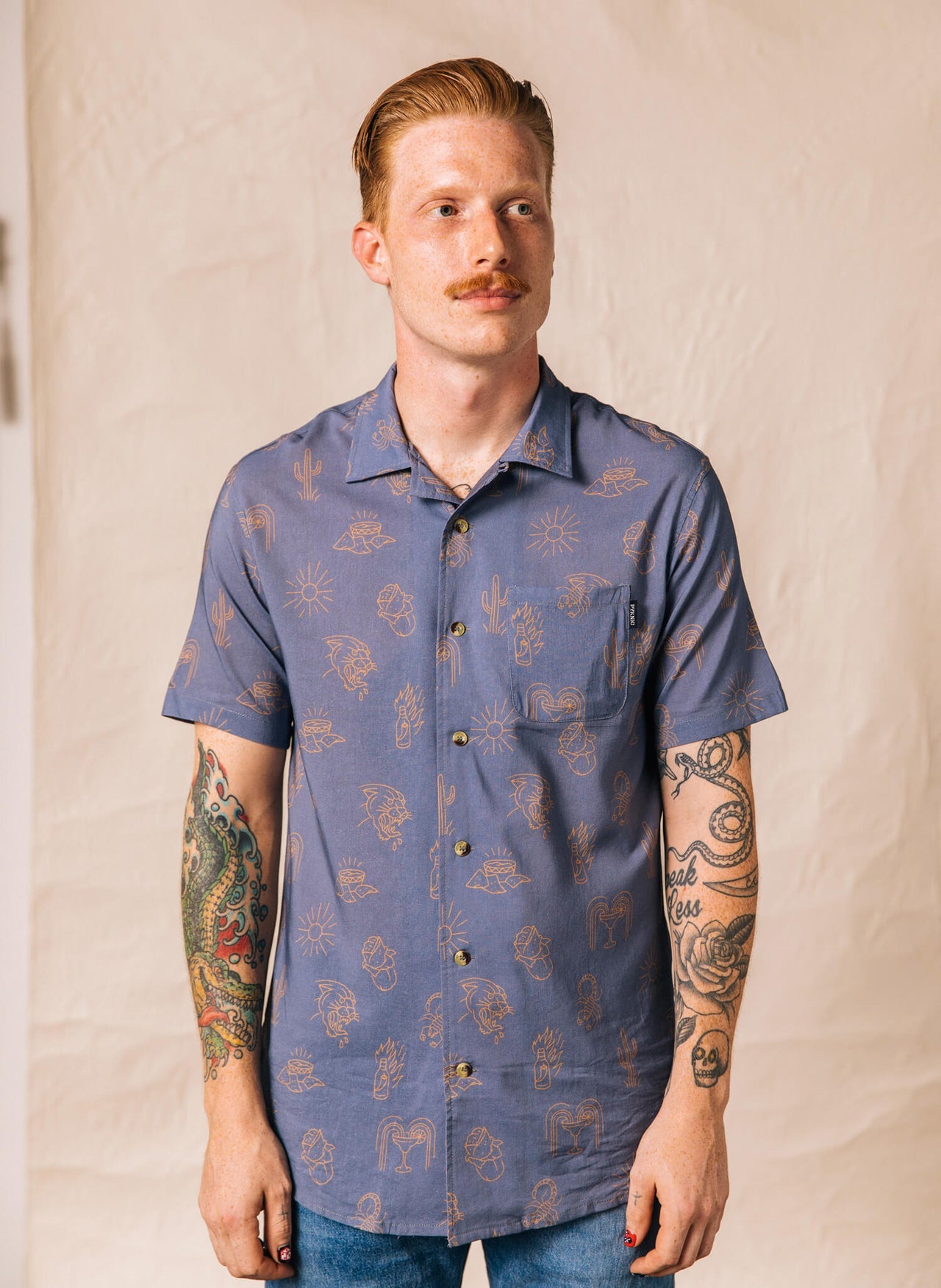 Adios Burritos Button Up