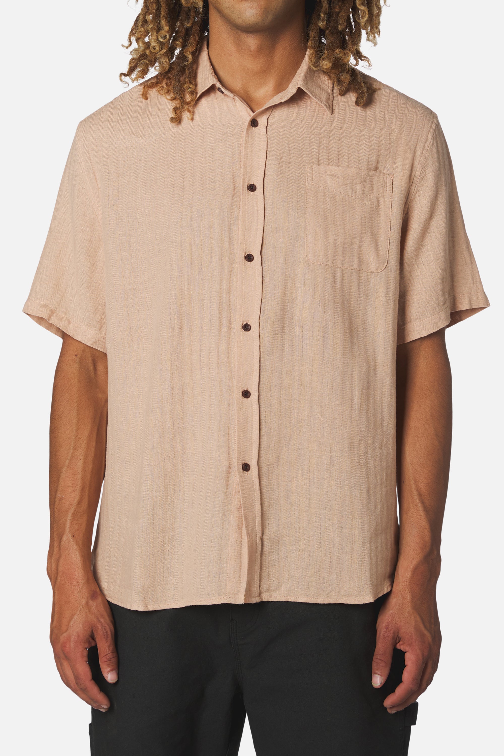 Alan Solid SS Shirt Brush - Modelo Frente