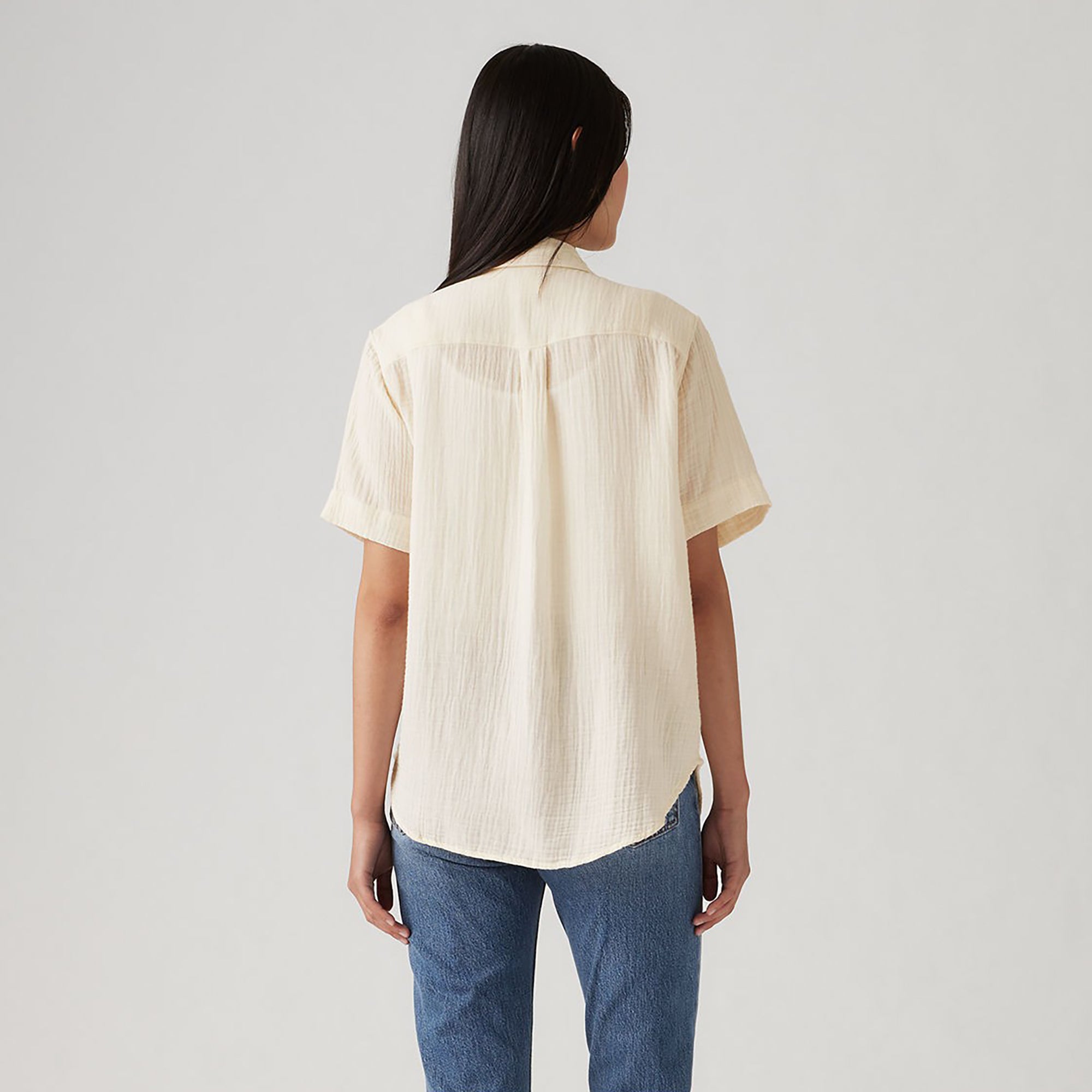 Darlene Short Sleeve Shirt Bright White Seersucker - Levi's - Vista trasera