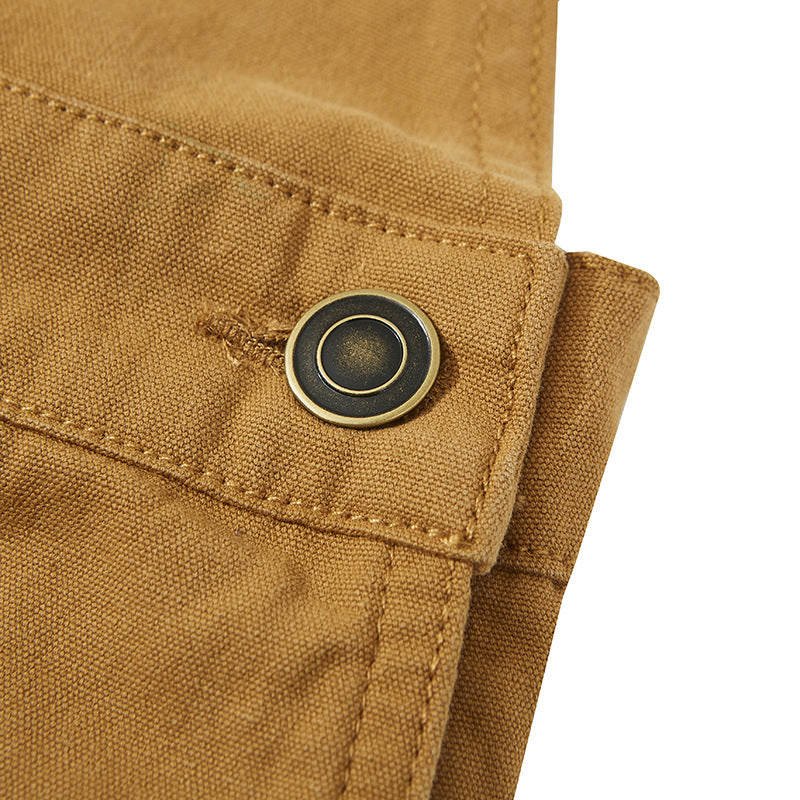 Retro Casual Suspender Jumpsuit