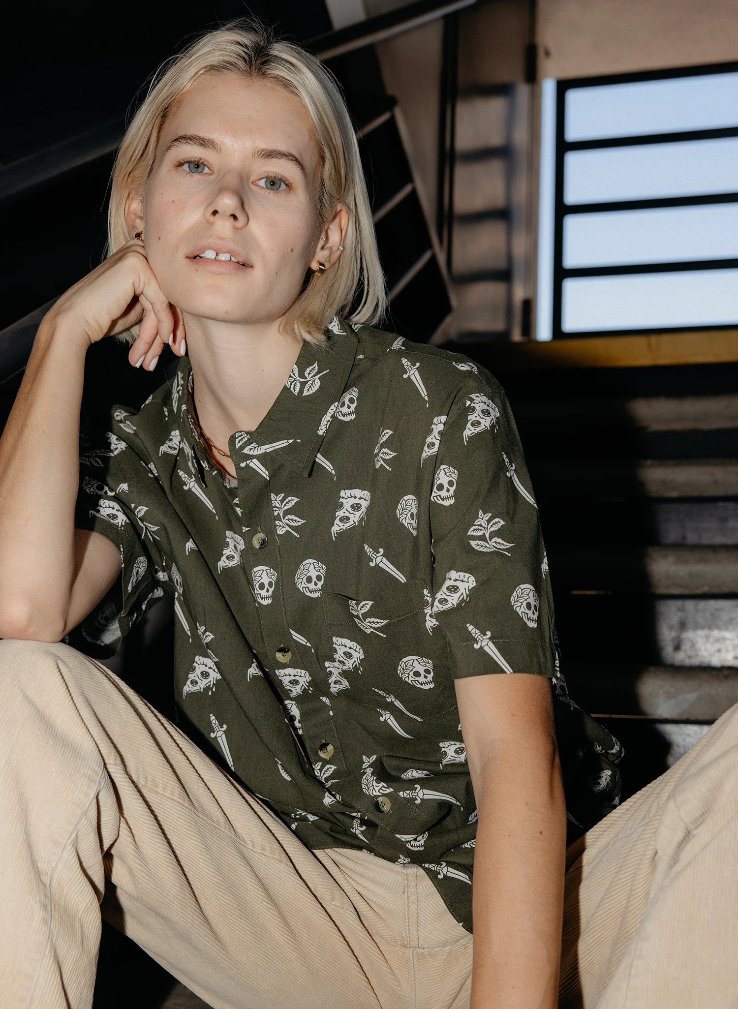 Pizza Slayer Button-up (Copy)