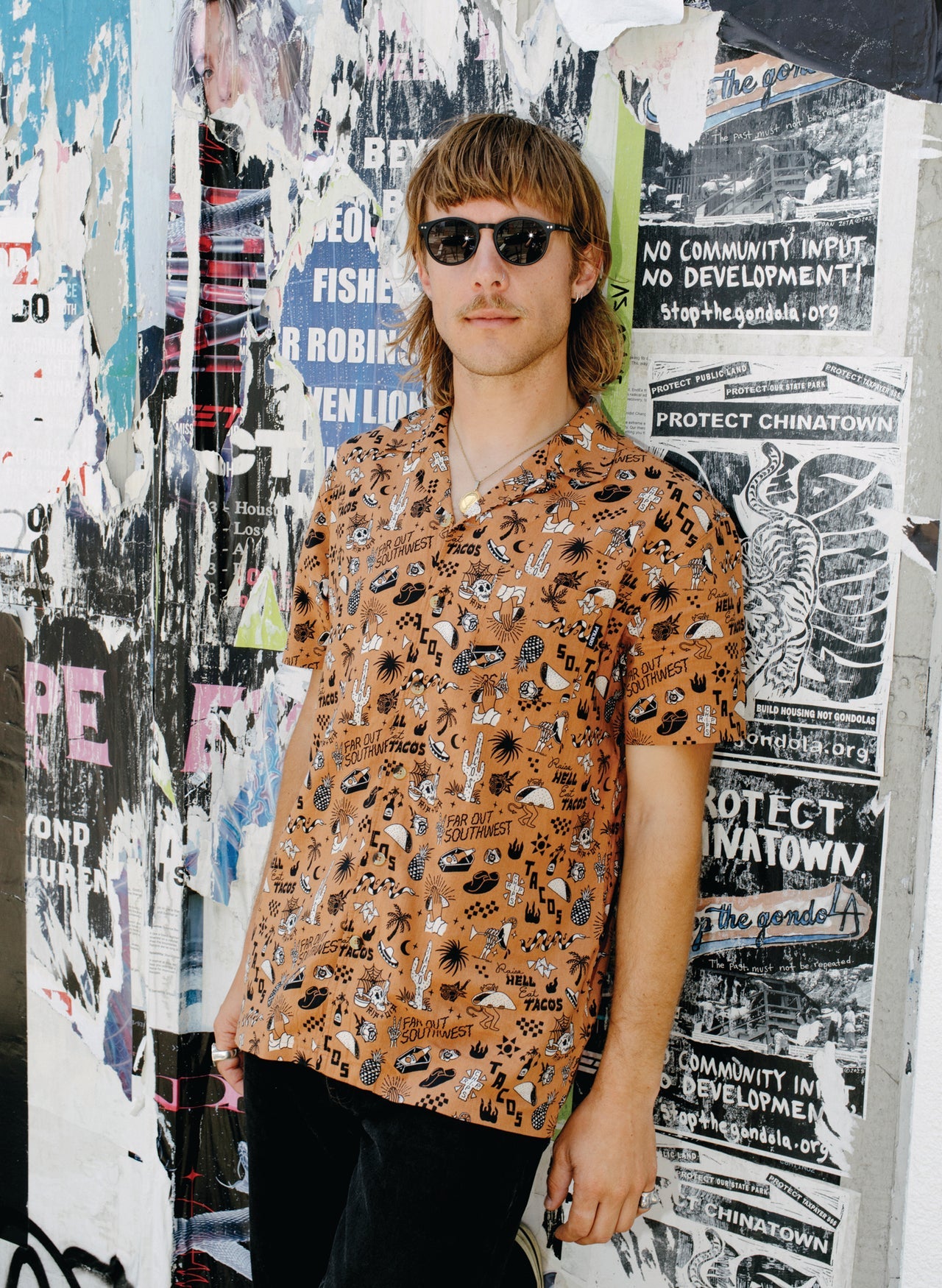 Raise Hell Eat Tacos Button Up