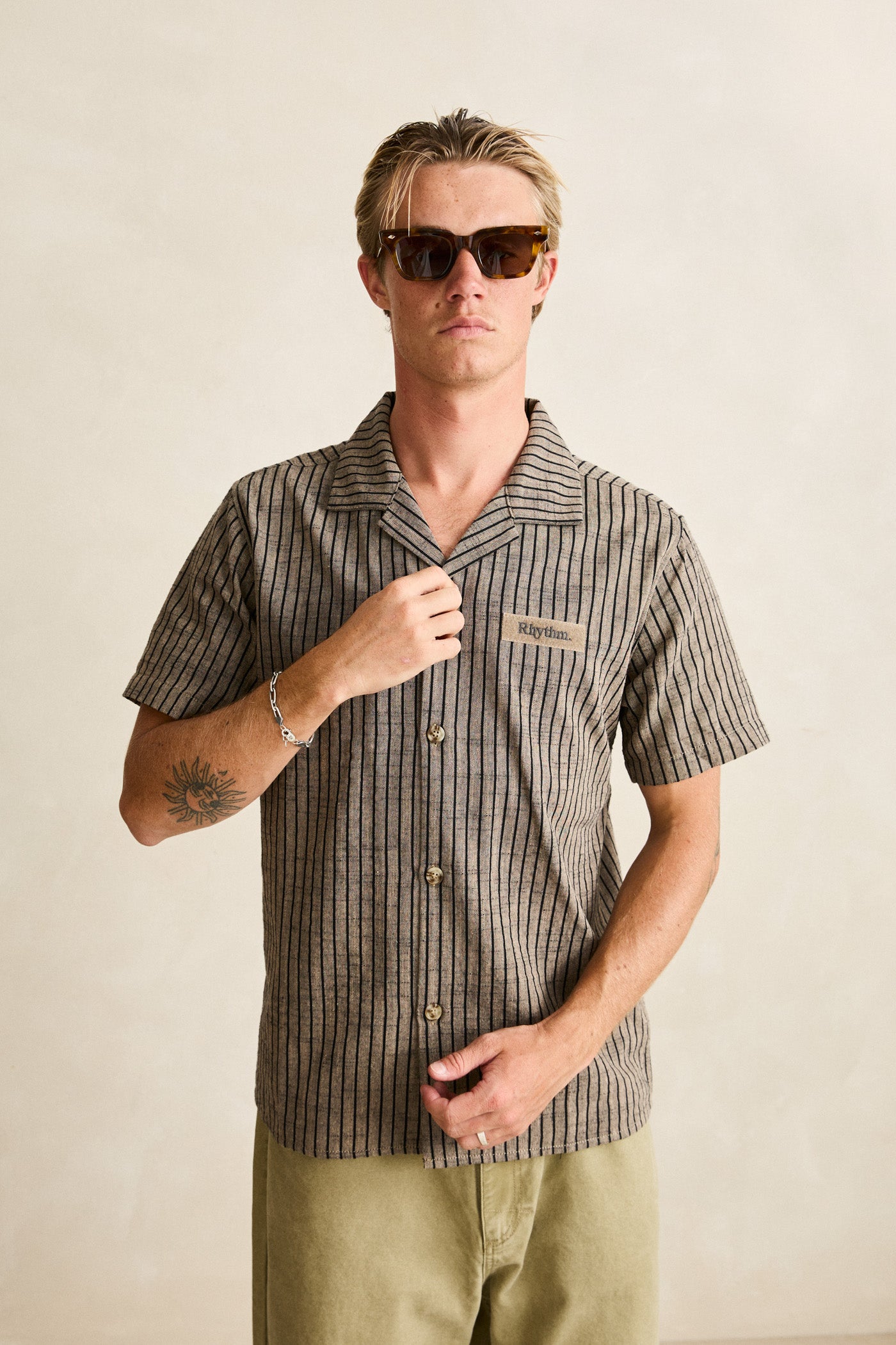 Texture Stripe SS Shirt