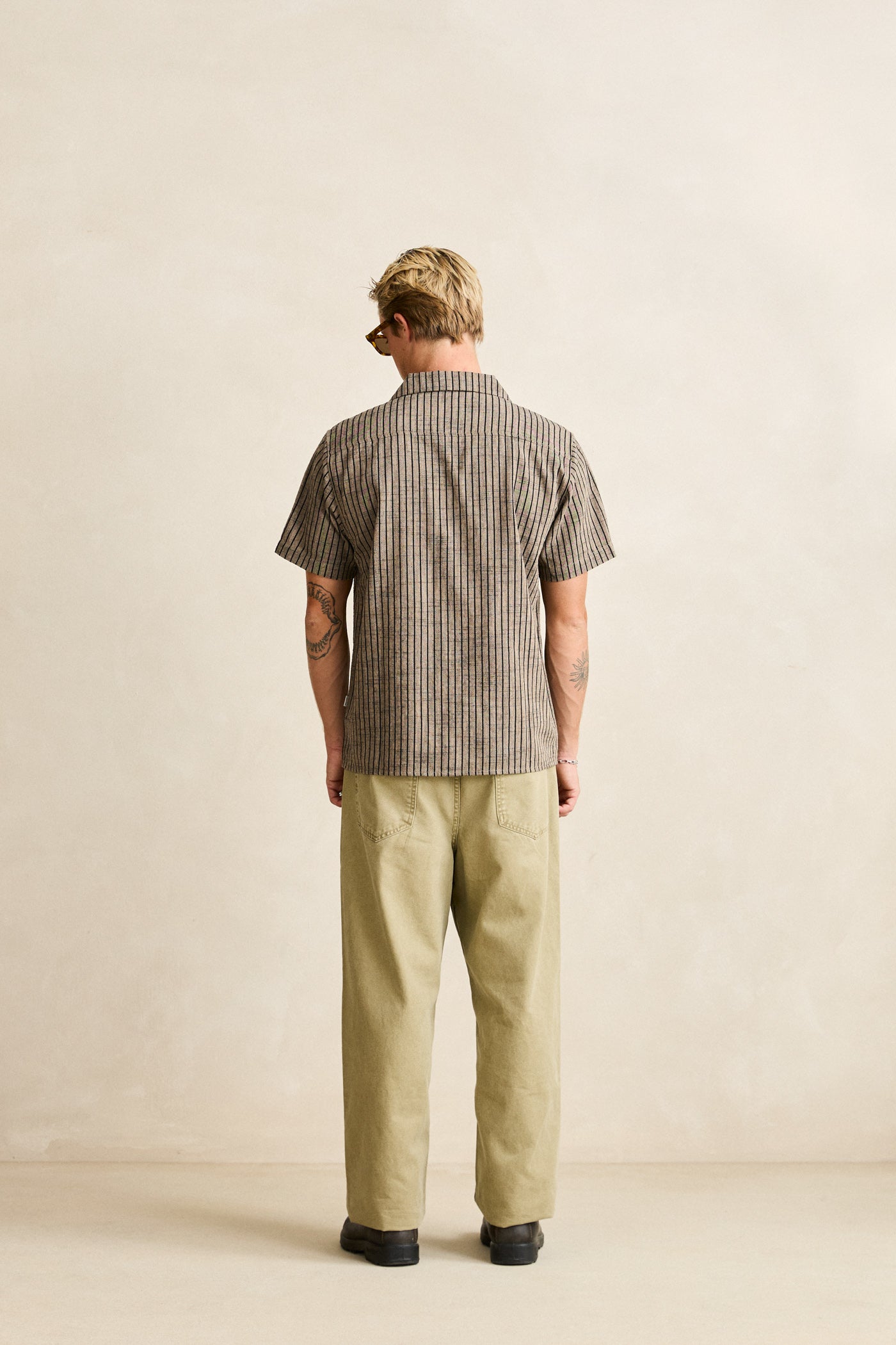 Texture Stripe SS Shirt