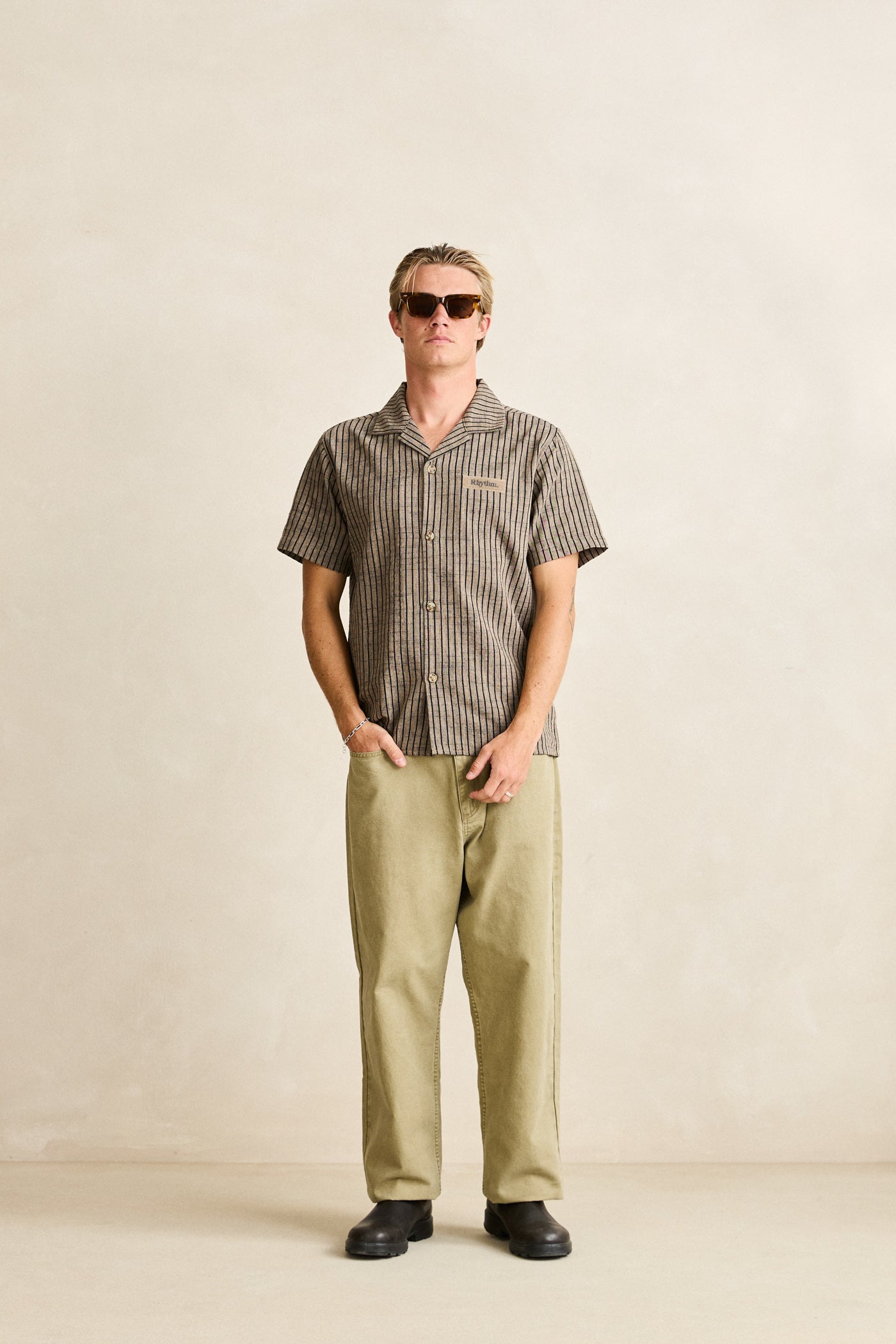 Texture Stripe SS Shirt