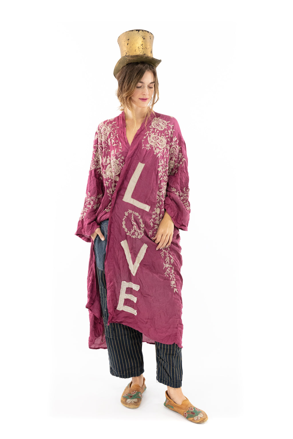 Applique Blessed Kimono