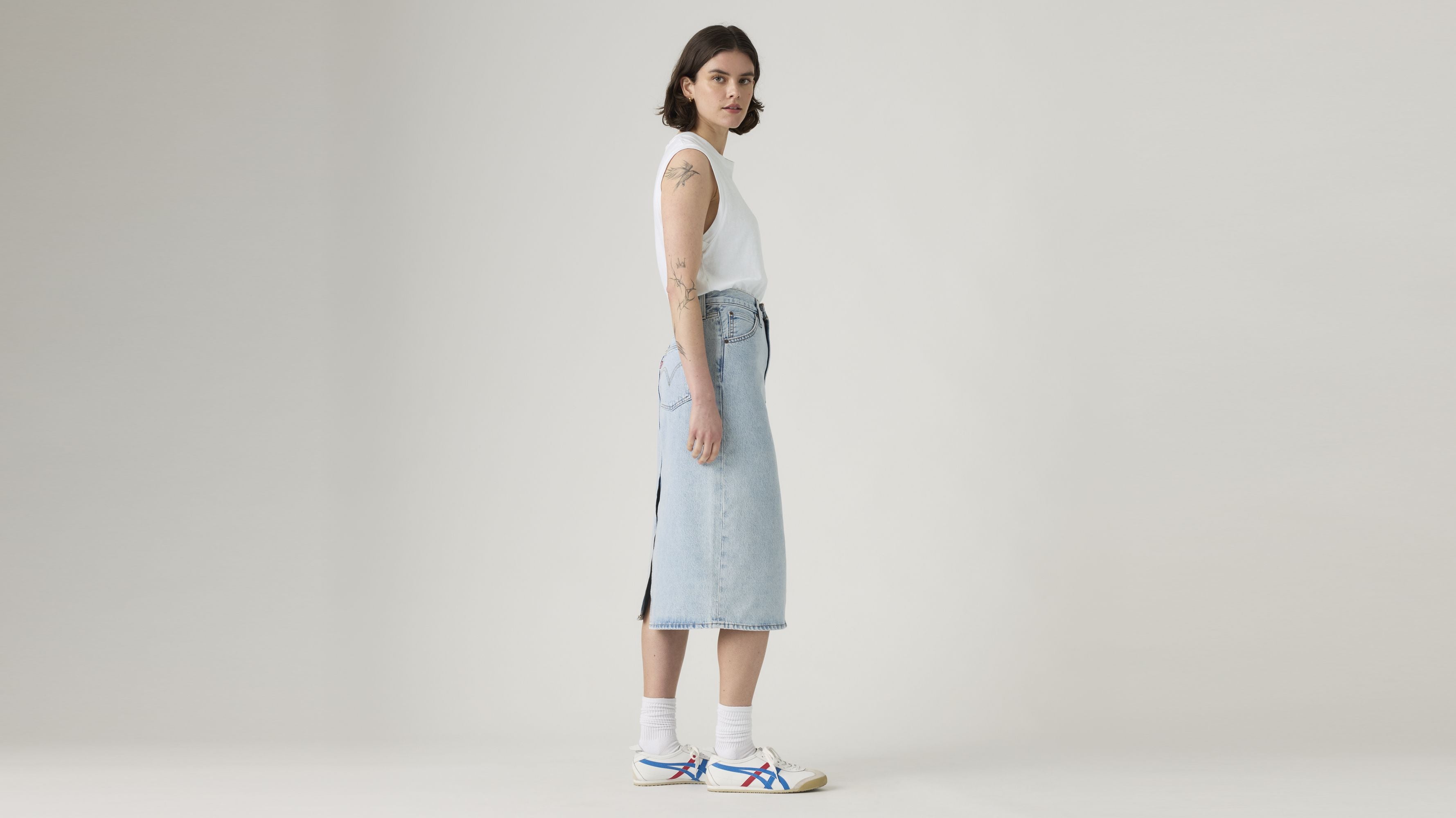 HR Back Slit Skirt