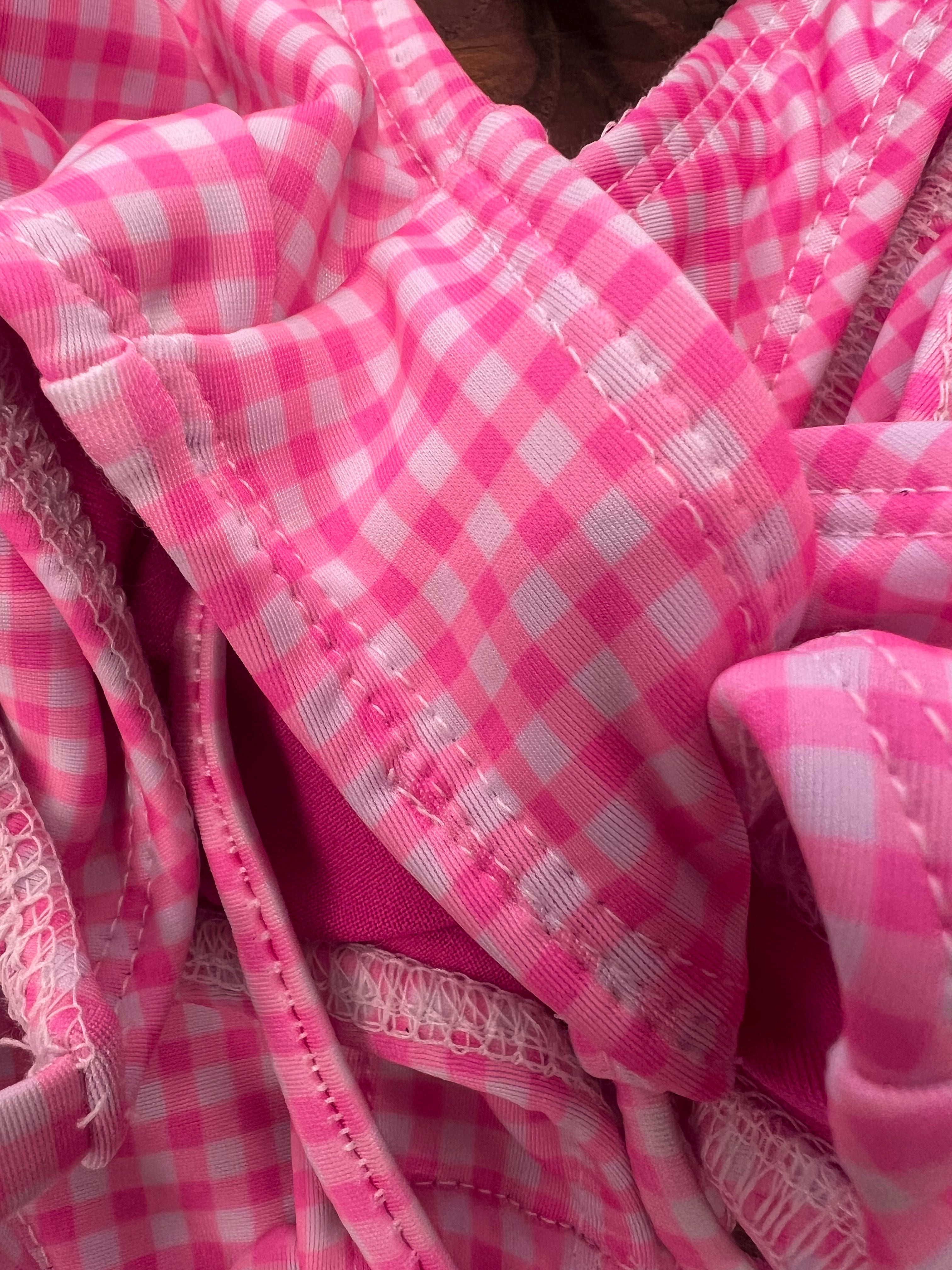 Marcee Gingham Bikini Knot