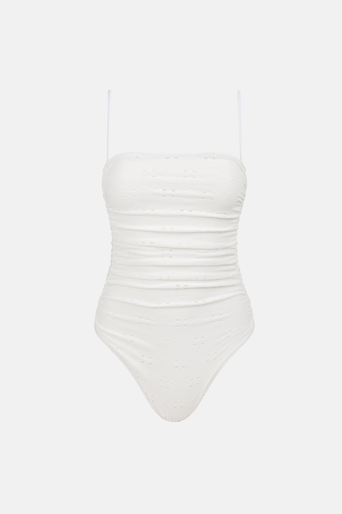 Brighton Eyelet Scrunched Side One Piece