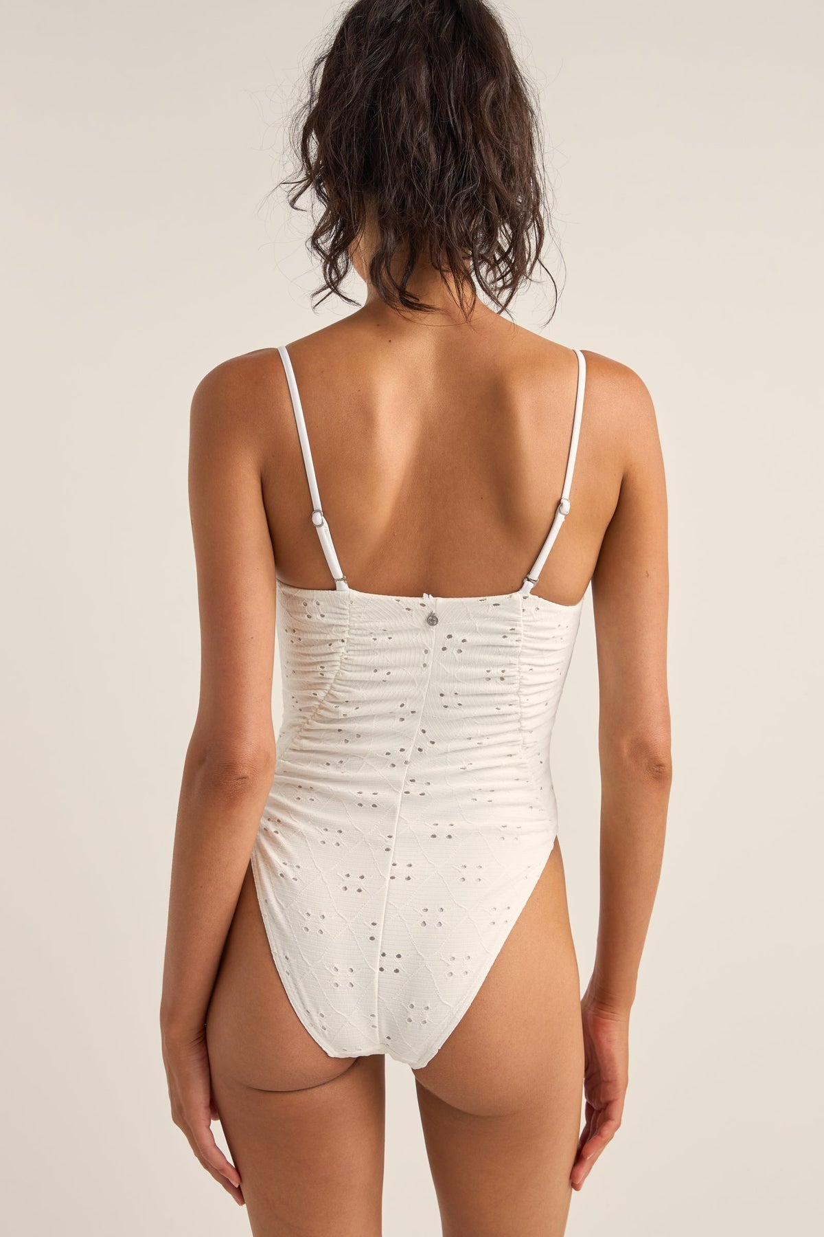 Brighton Eyelet Scrunched Side One Piece