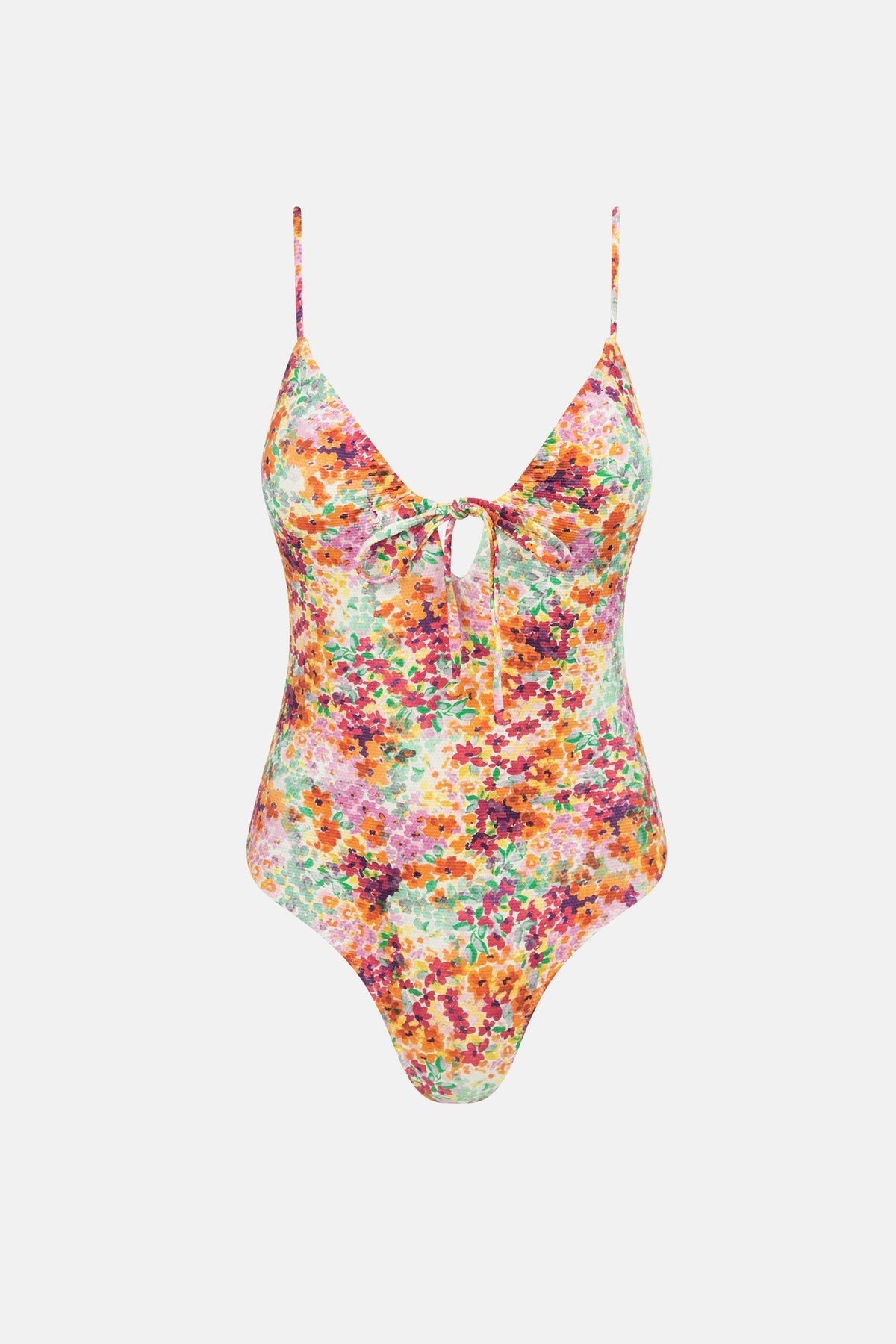 Sierra Floral Tie Front One Piece