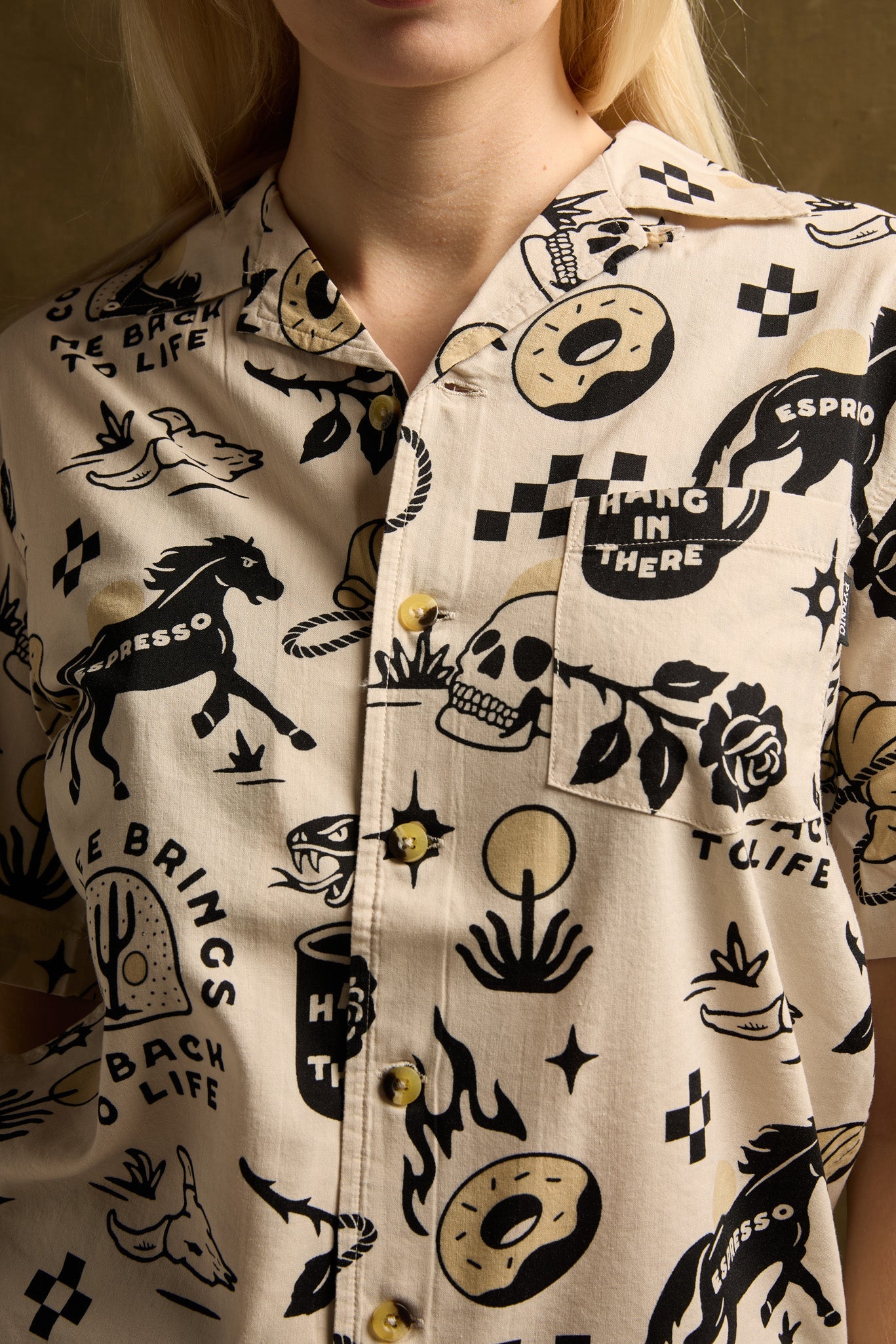 Cowboy Coffee Button-up