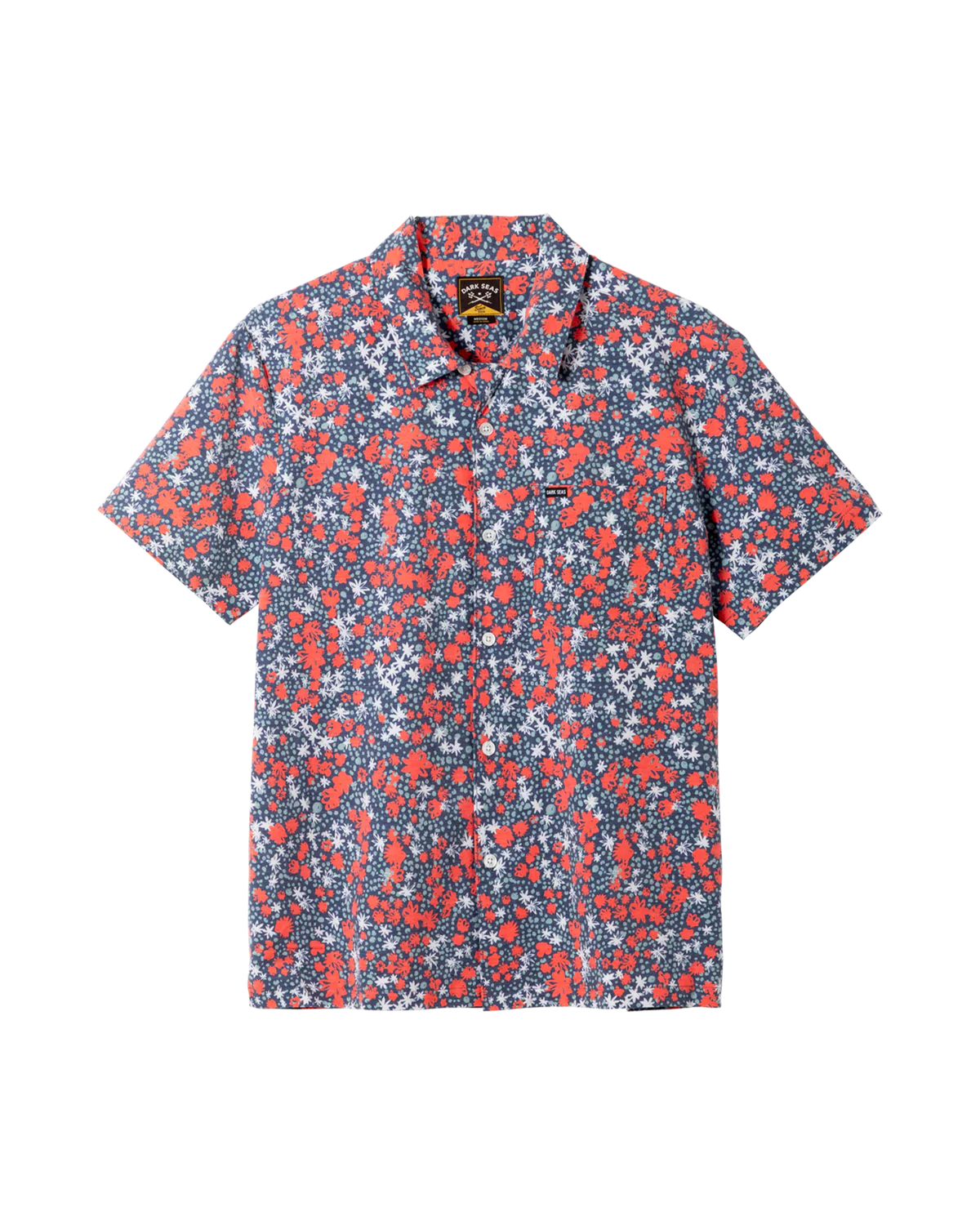 Camisa Wilhart Dark Seas - Vista frontal color Navy/Red