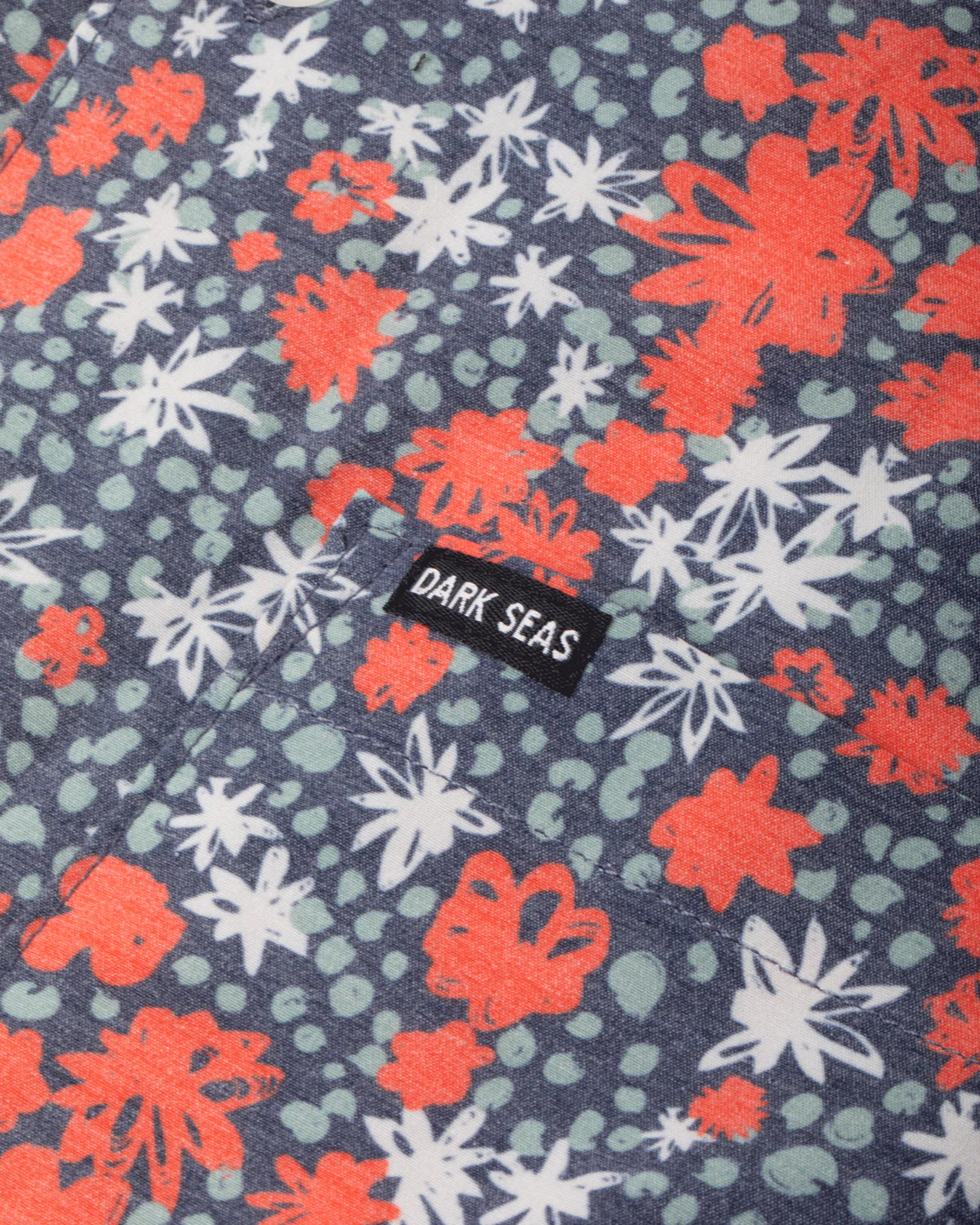 Camisa Wilhart Dark Seas - Vista lateral Navy/Red
