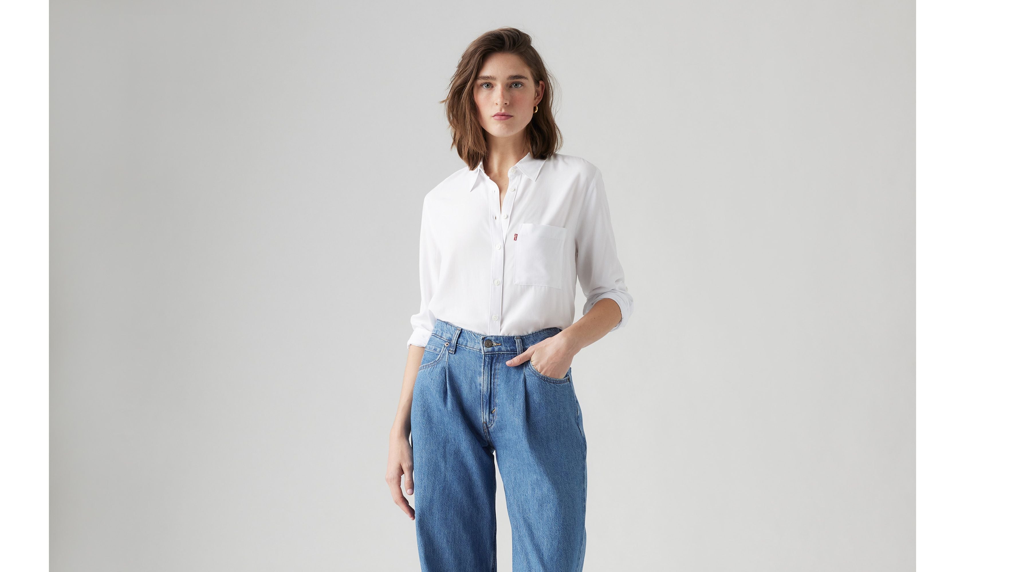 Darlene Utility Shirt Bright White - Levi's - Vista frontal