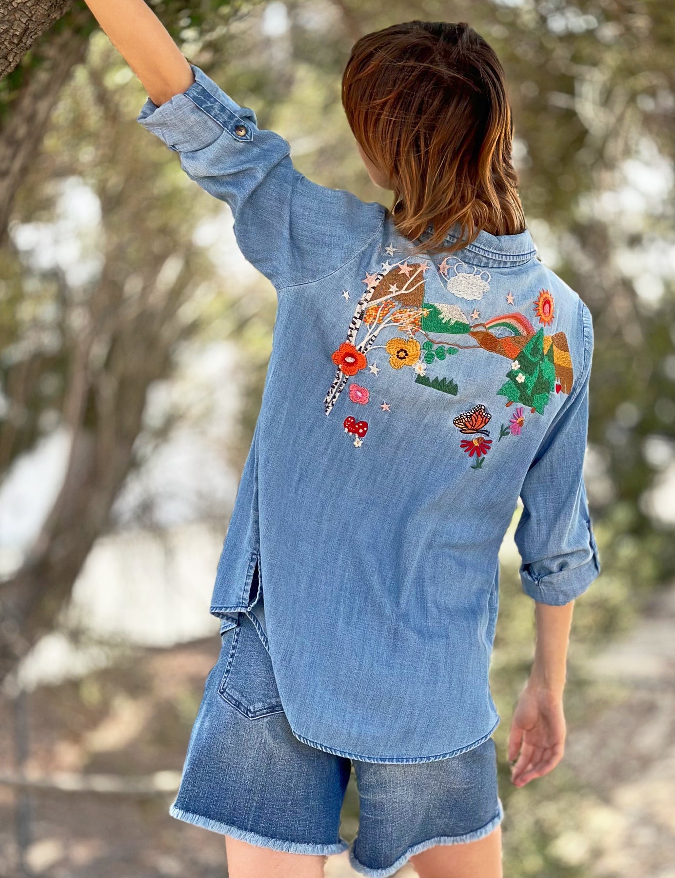 Happy Place Denim Shirt