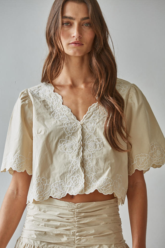 Tuscany Embroidered Top