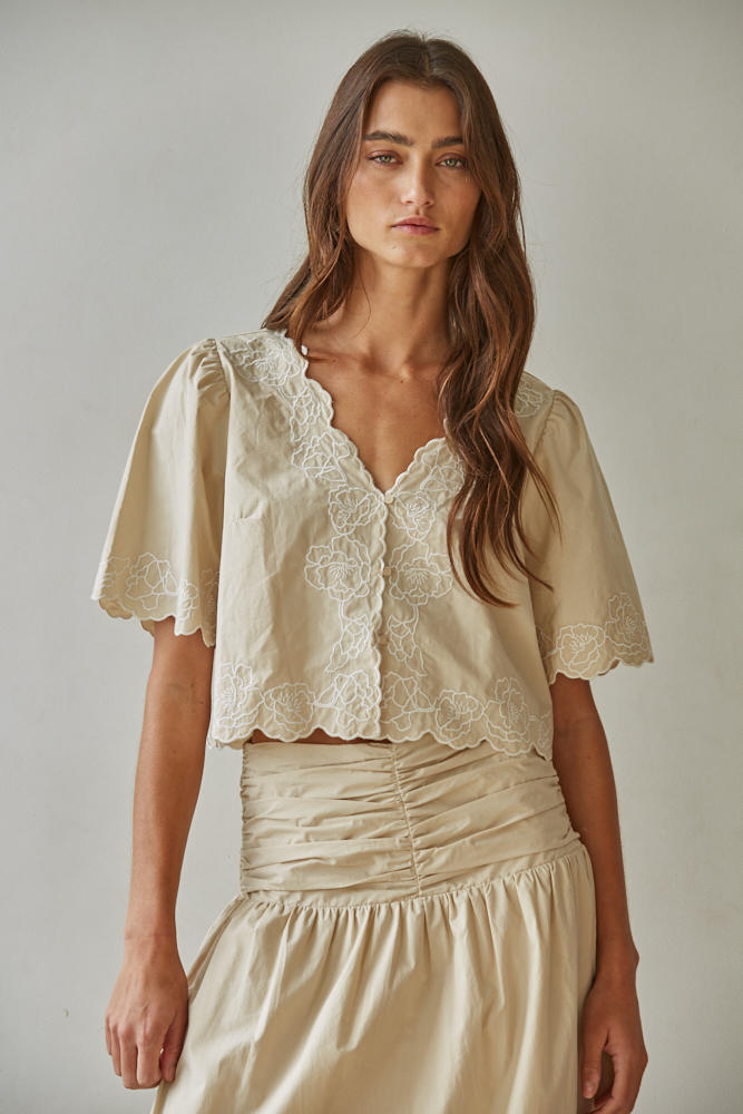 Tuscany Embroidered Top