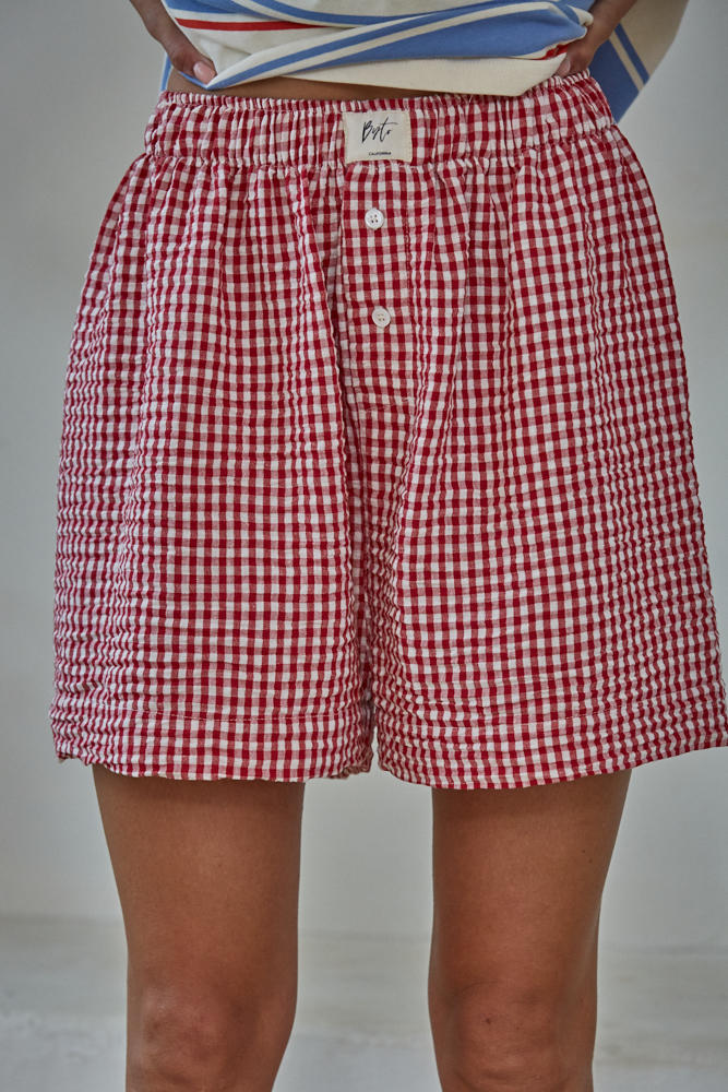 Michel Gingham Shorts