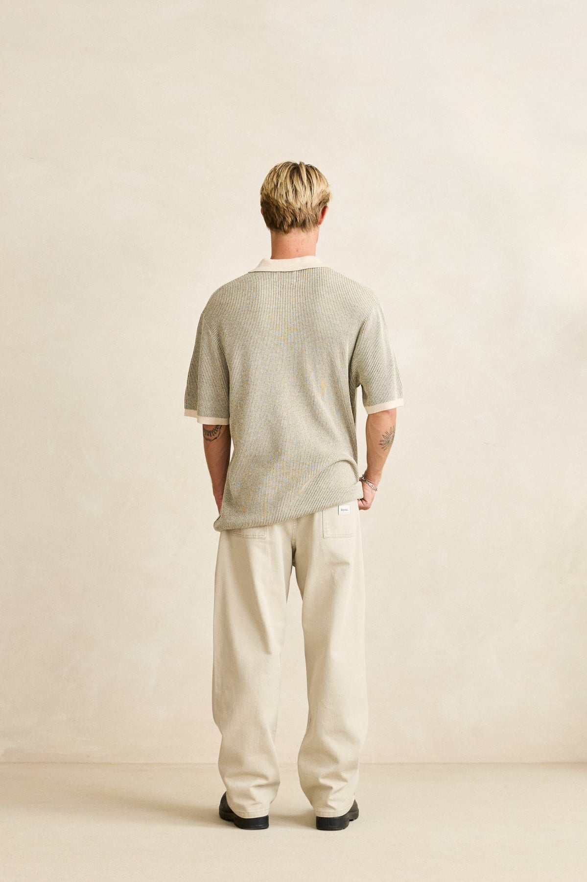 Hi Lo Knit Button Up