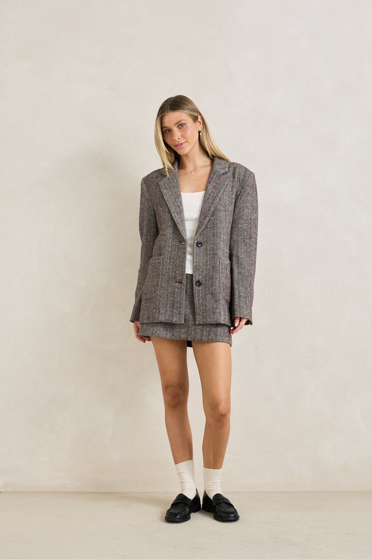 Herringbone Blazer