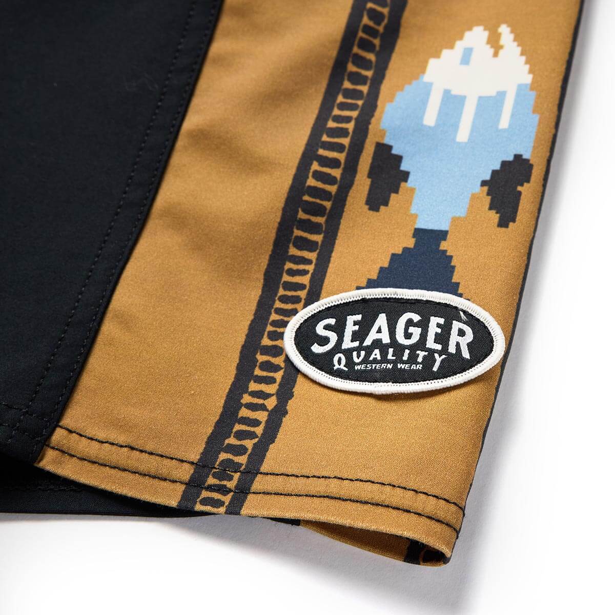 Capo Panel Boardshort Upstream Black - Seager
