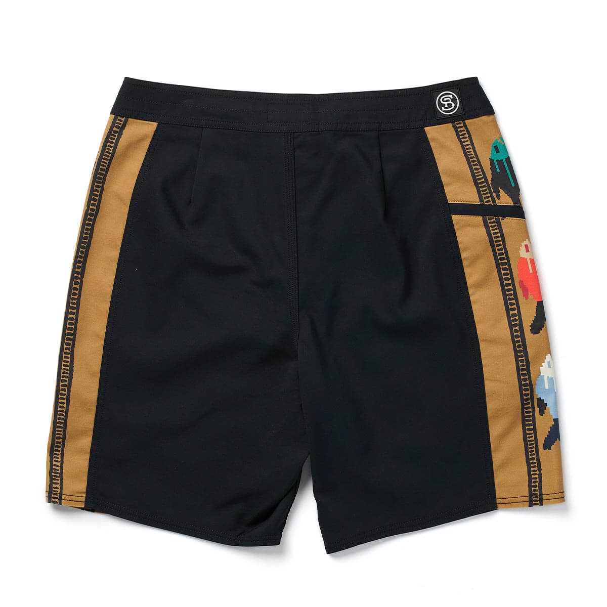 Capo Panel Boardshort Upstream Black - Seager