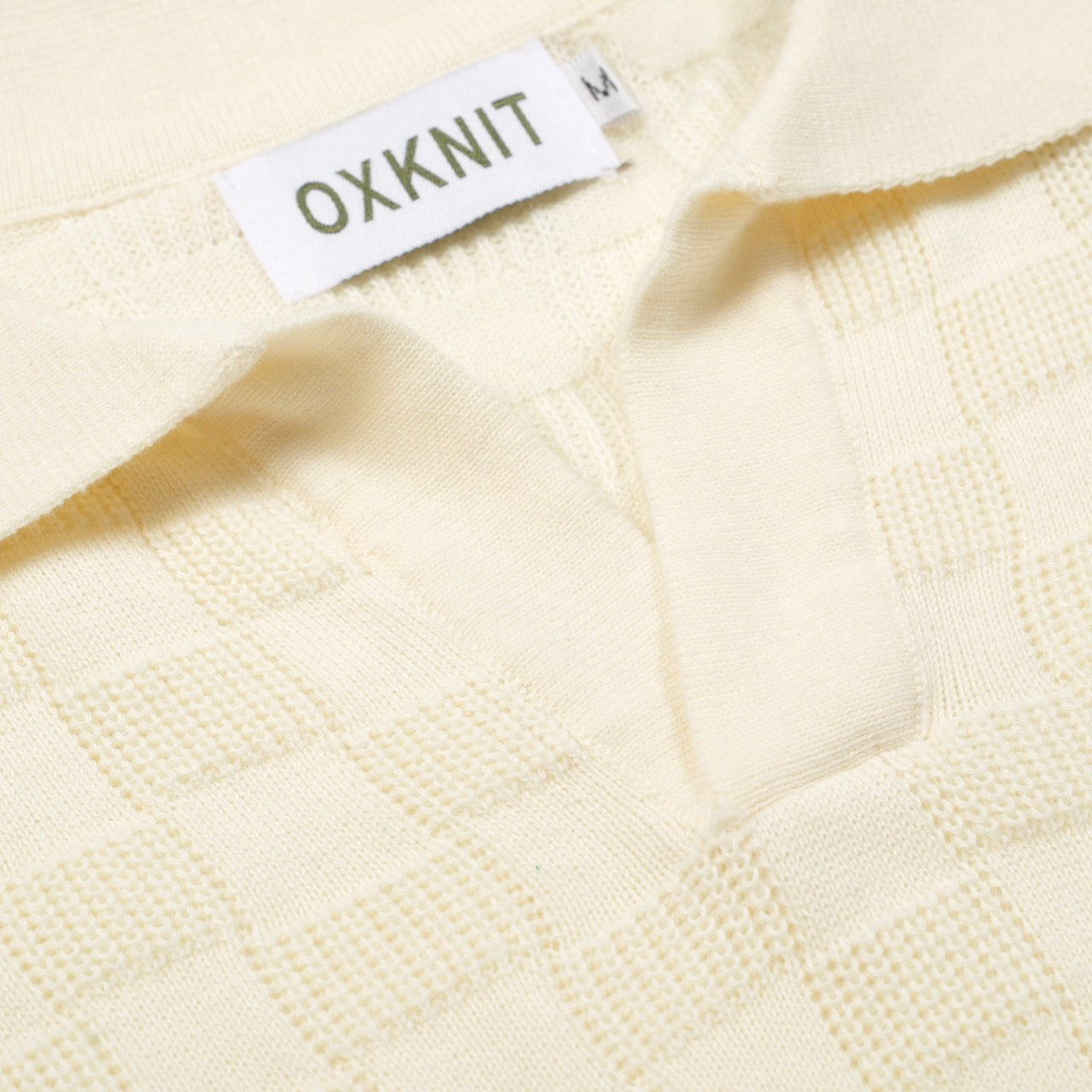 Retro Texture V-Neck Polo