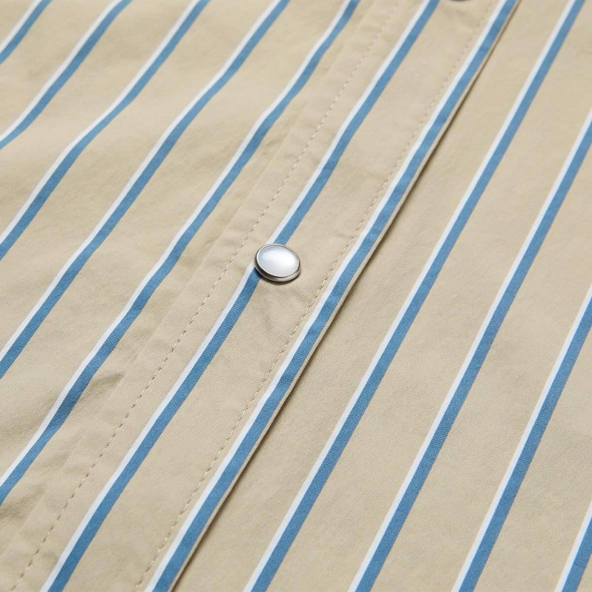 El Ranchero SS UV Shirt Tidal Foam Stripe - Seager