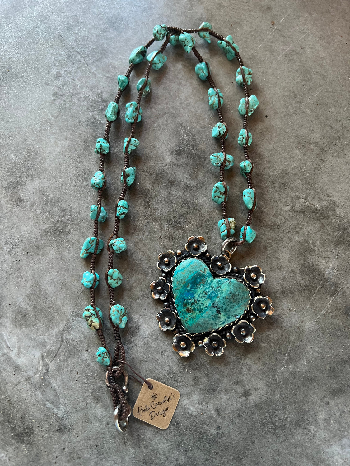 Blue Heart Necklace