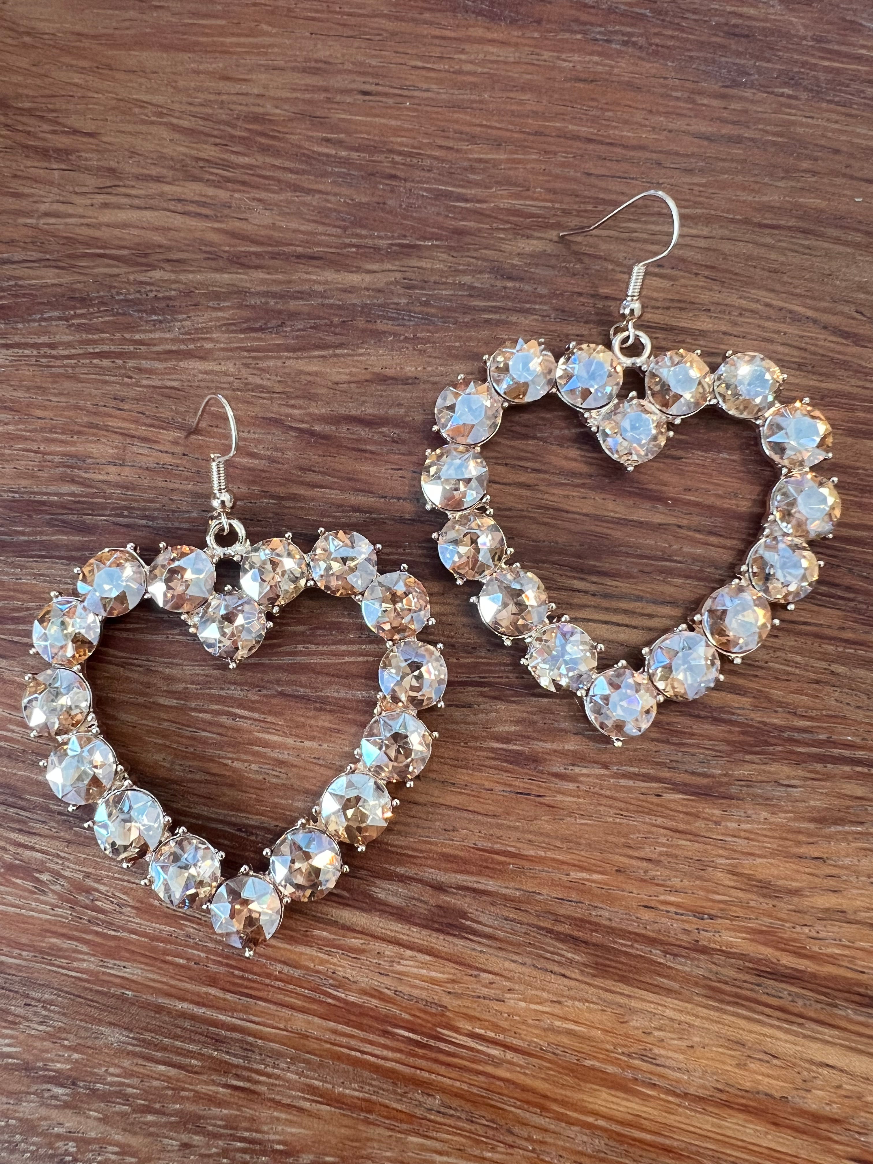 Champagne Corazon Earrings