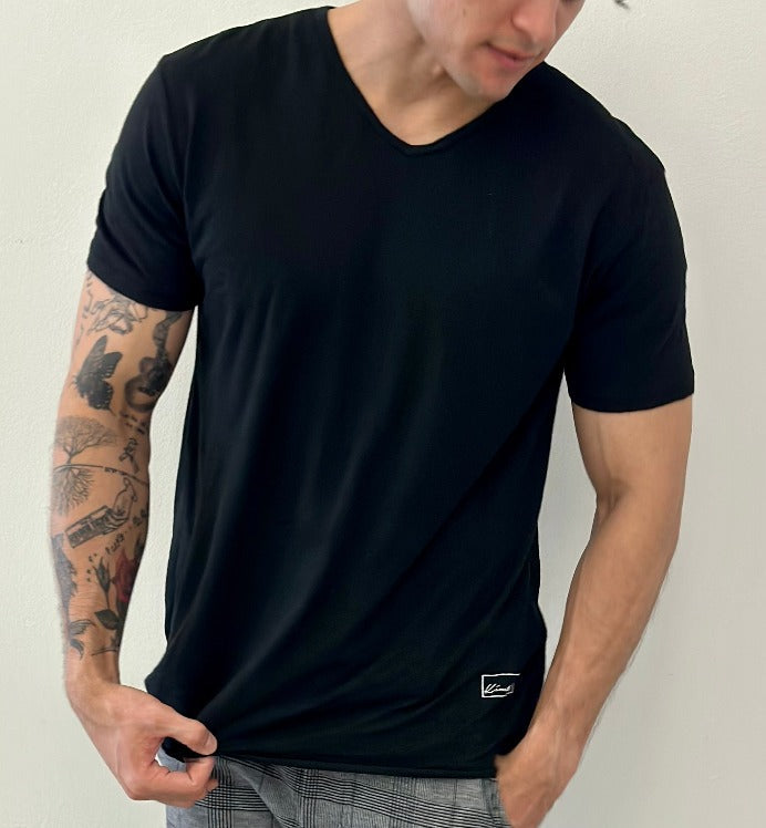 4 Corners V Neck Tee